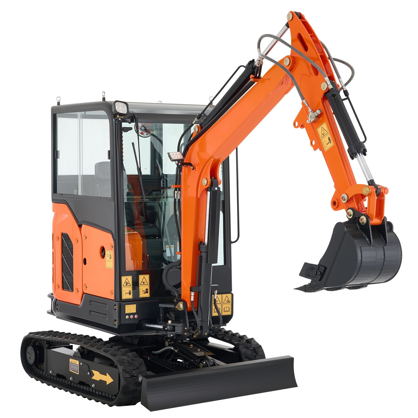 2.5 Ton Mini Excavator 25hp Mini Digger Crawler Perkins Diesel EPA Engine Cabin