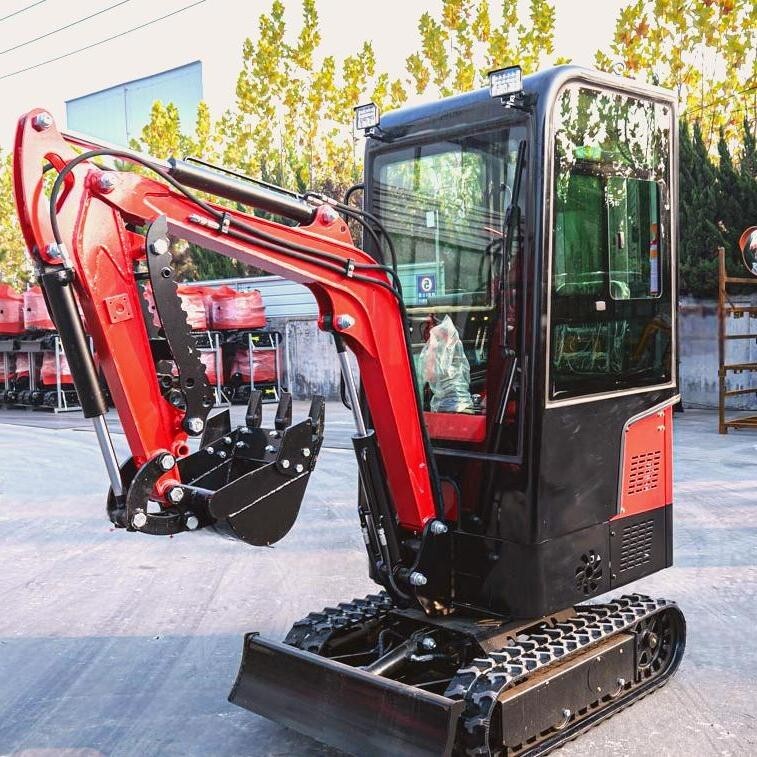 CA Pick Up 13.5HP EPA Engine Micro Mini Crawler Closed Cabin Excavator