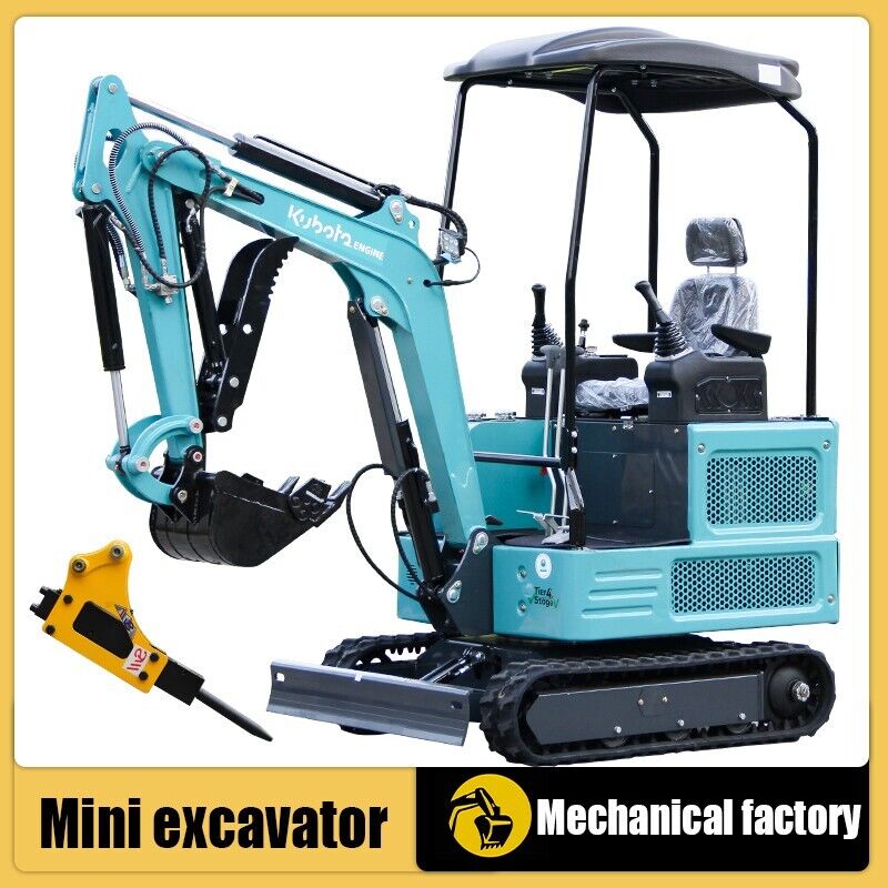 FREE SHIPPING 4,000 lbs Mini Excavator EPA USA KUBOTA Diesel+Hydraulic Breaker