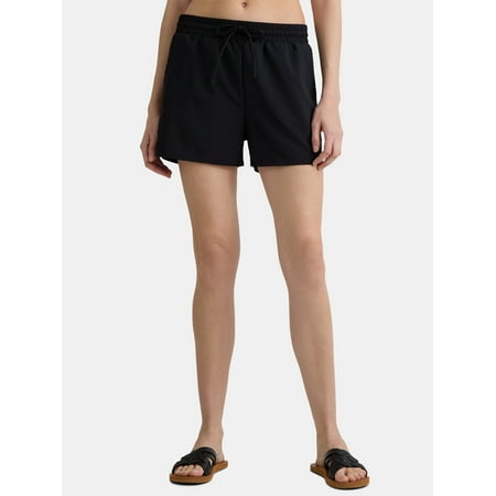 Time and Tru Women’s and Women’s Plus Cover-Up Woven Shorts, Sizes XXS-4X