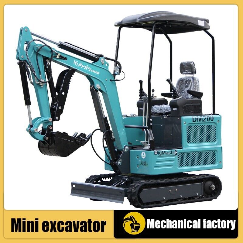 FREE SHIPPING 2025 1.8 Ton New Mini Excavator USA KUBOTA Diesel Garden Farm Home