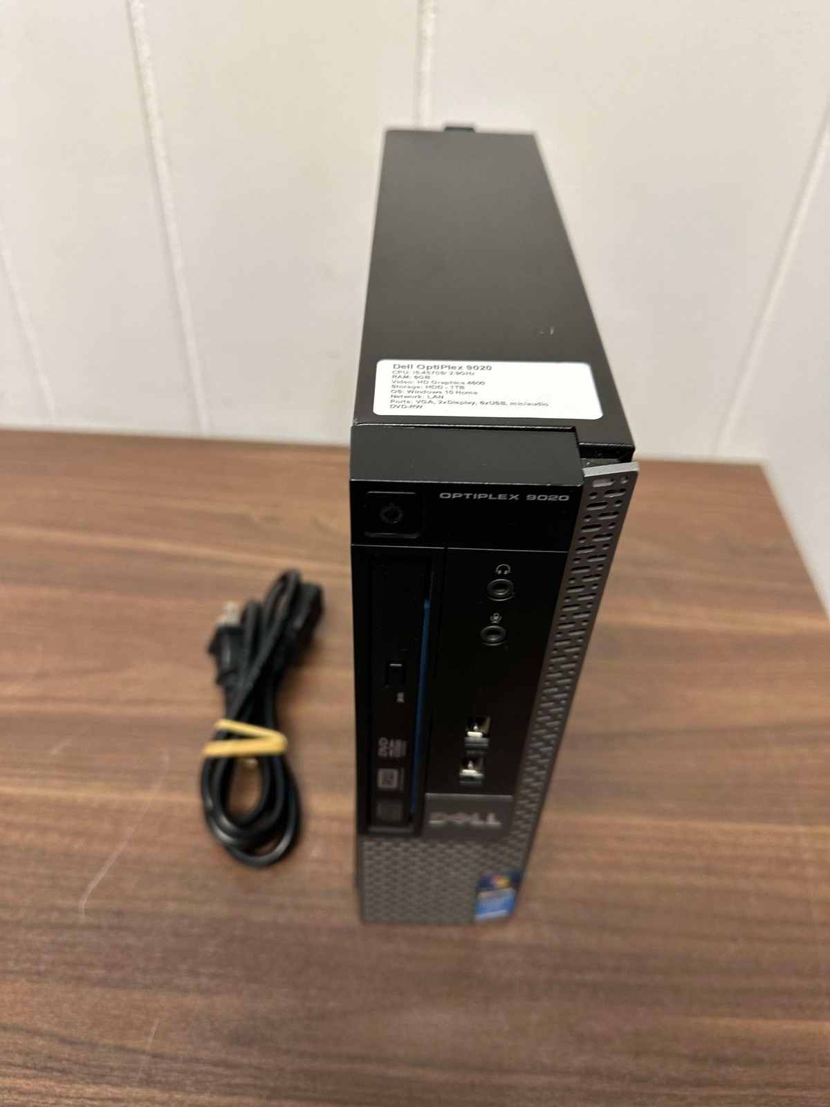 Dell OptiPlex 9020 I5-4570S 2.9 GHz 6GB RAM HD Graphcs 4600 1TB HDD Windows