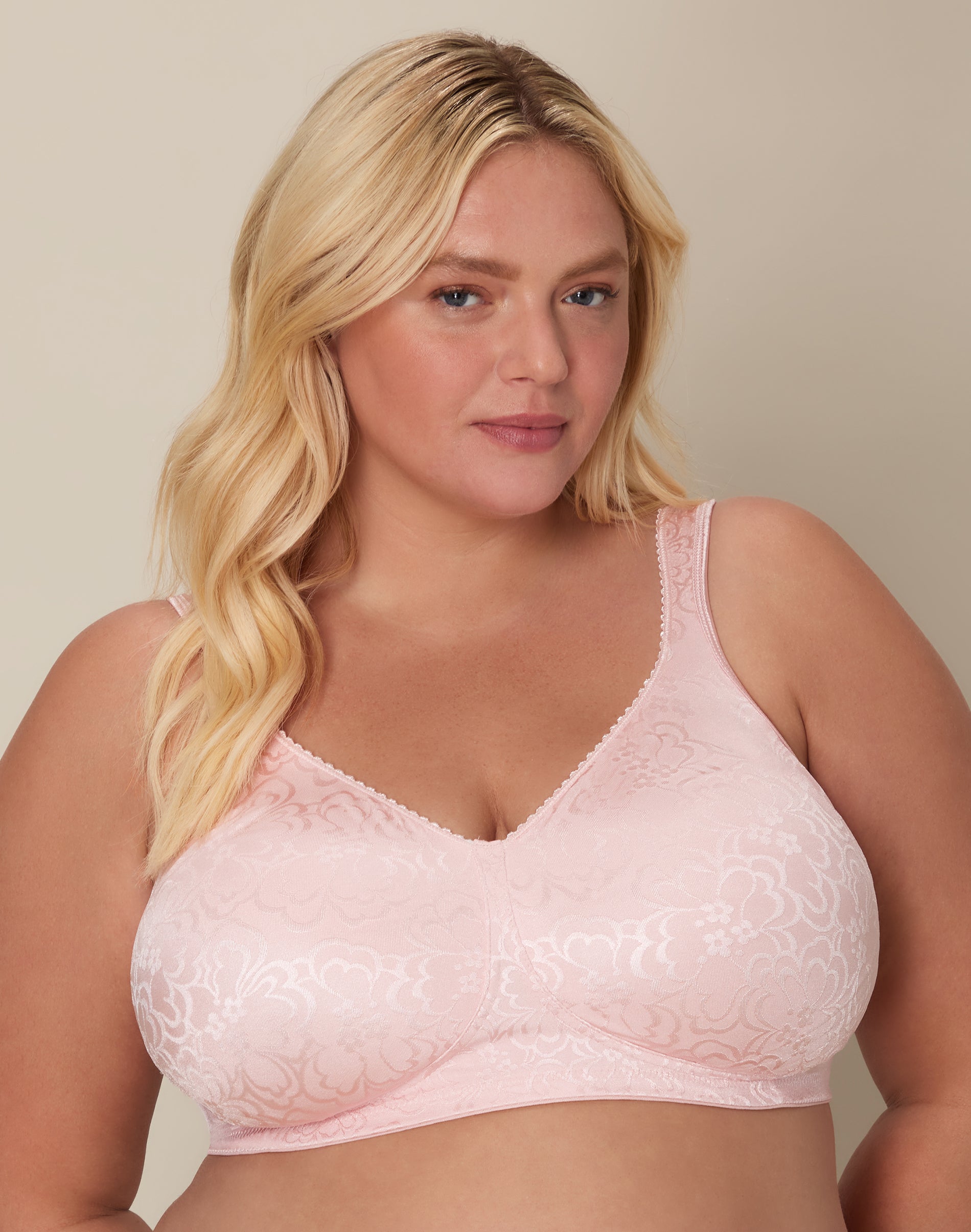 Playtex 18 Hour Ultimate Lift & Support Wireless Bra Gentle Peach 40DDD Women’s