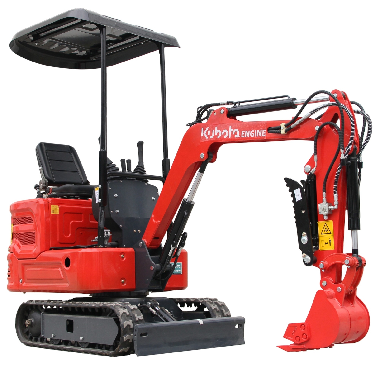 Mini Excavator 2000lbs Digger Diesel Tracked Crawler Kubota EPA Engine