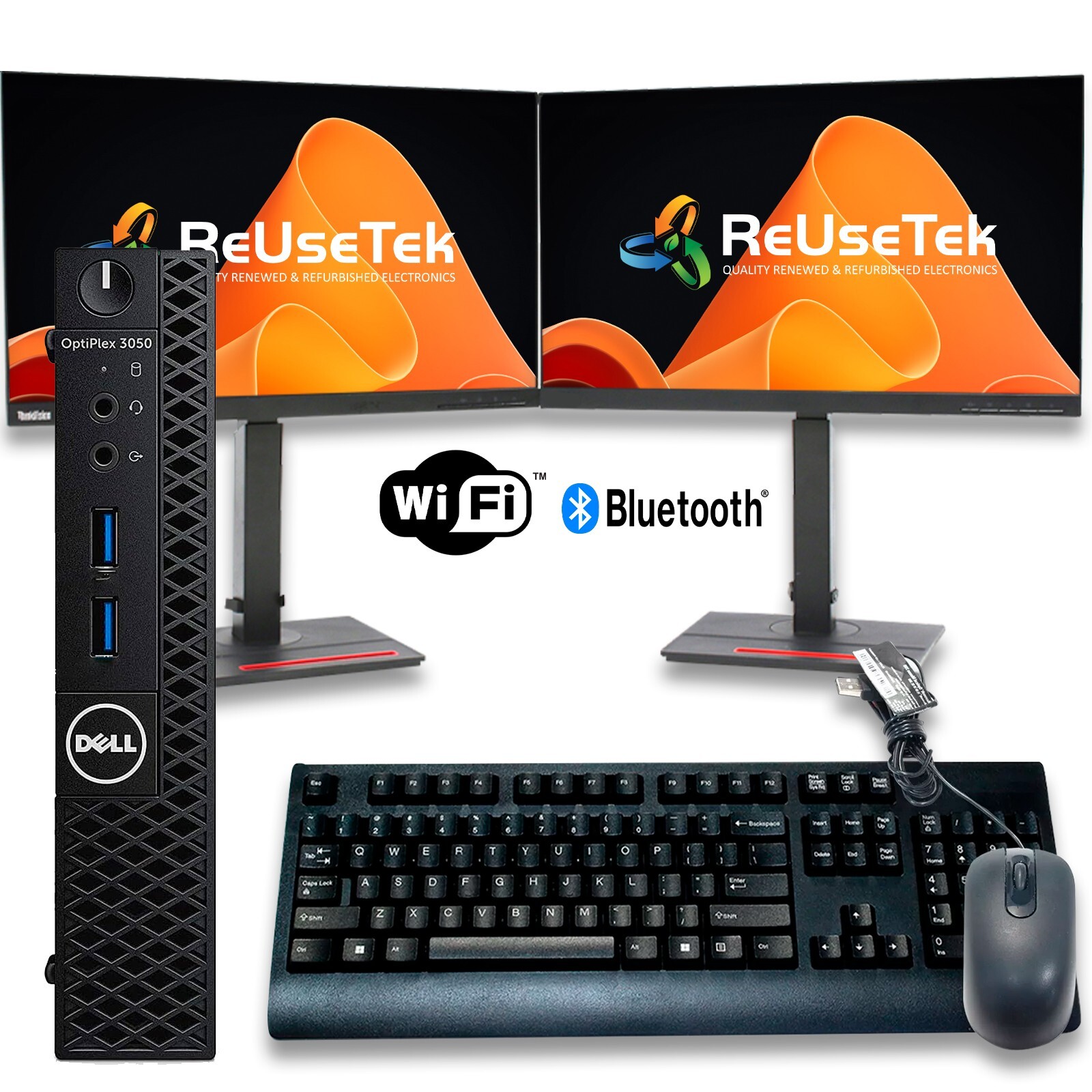 Dell OptiPlex 3050 Micro PC Monitor Bundle Intel i5-6500T 8GB/120GB SSD WiFi+BT