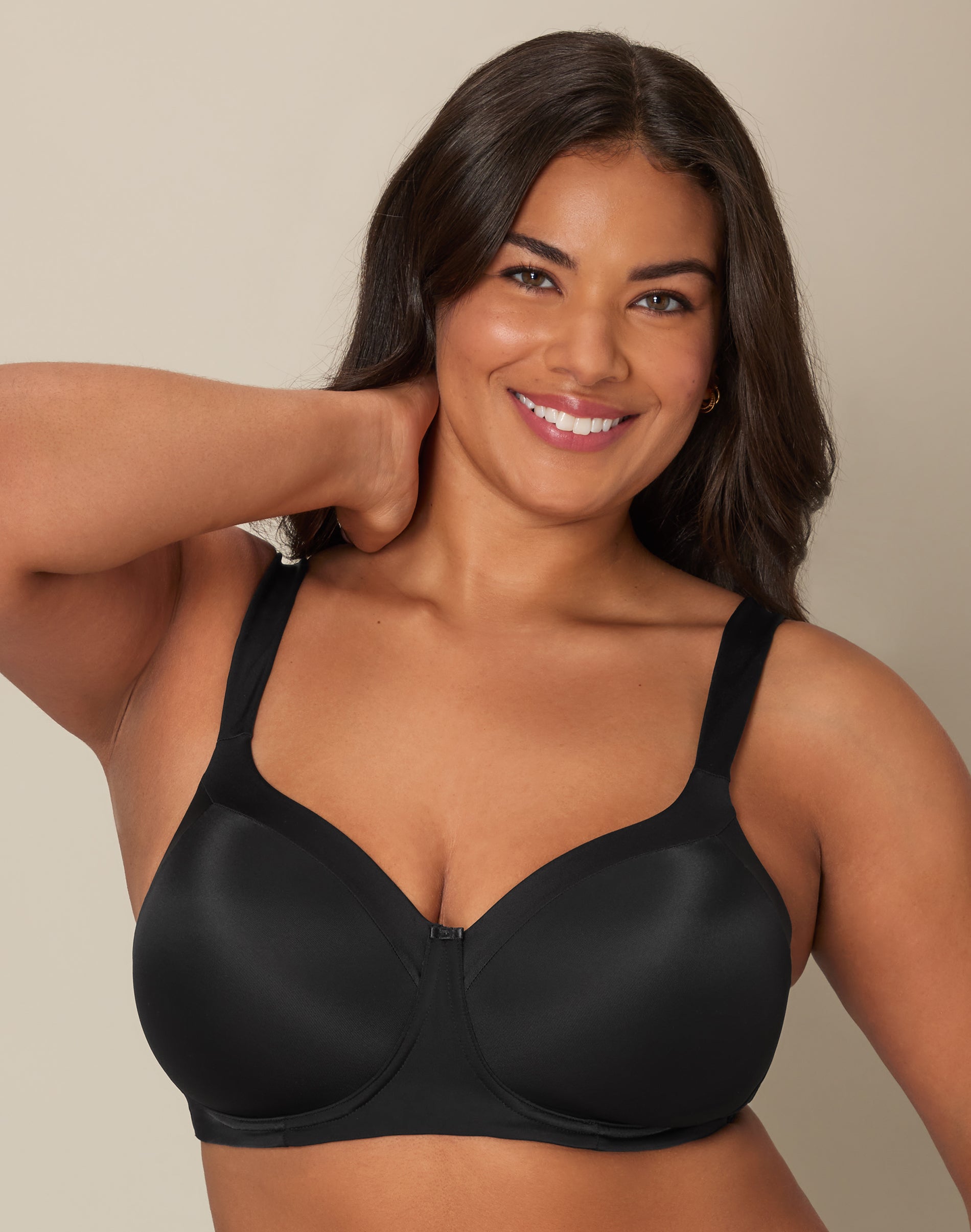 Playtex Secrets Balconette Full-Figure Wireless Bra Black 36DDD Women’s