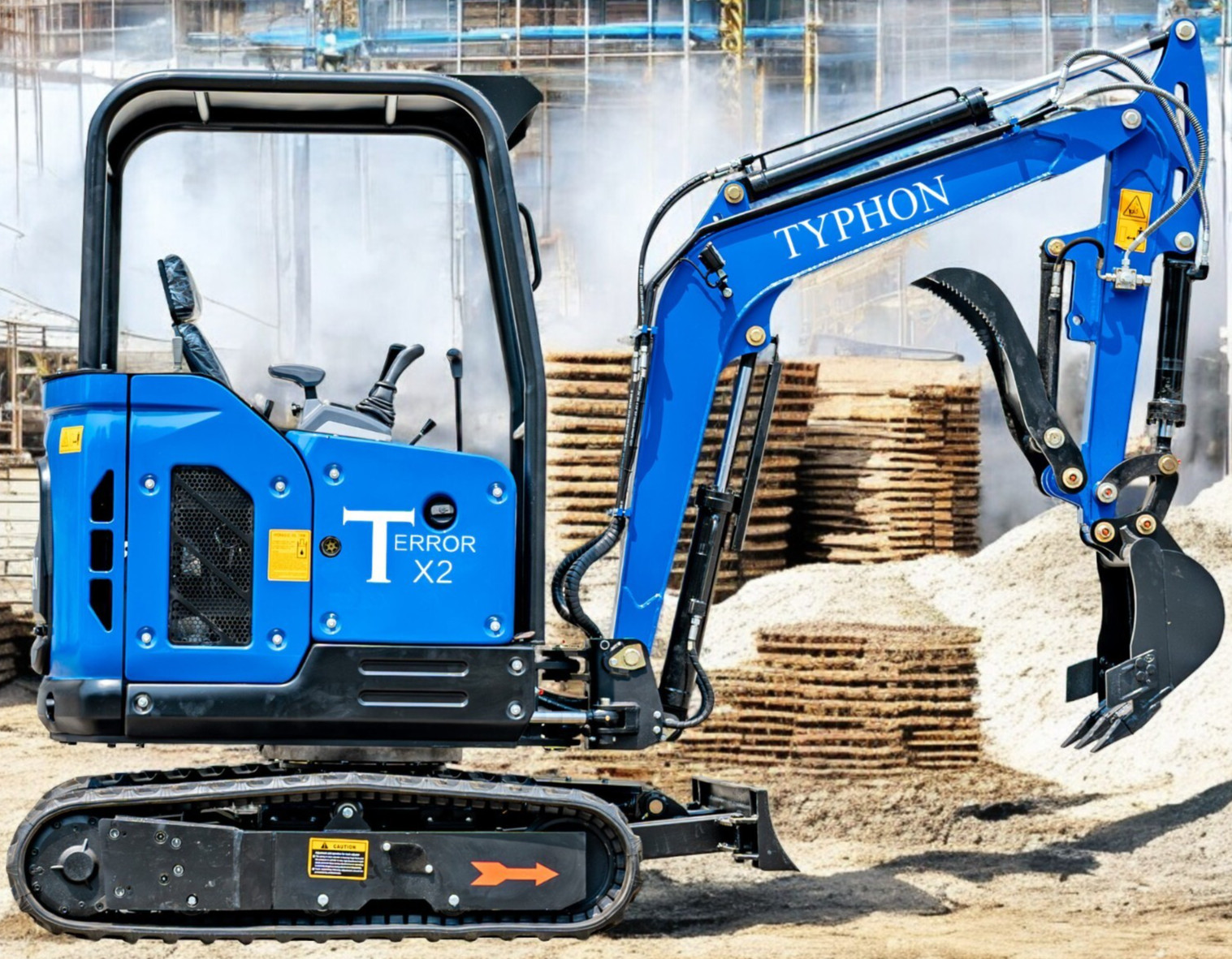 NEW Mini Excavator 2.5 Ton Trench Digger with EPA Diesel Kubota V1505 Engine