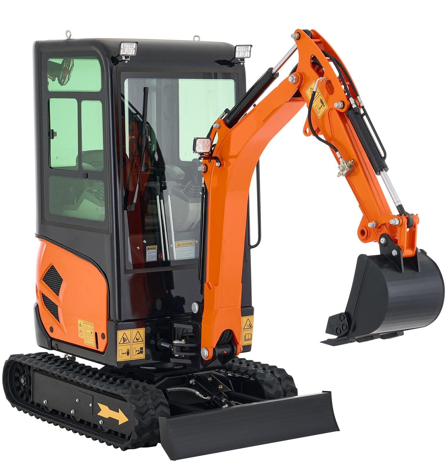 4000 lbs Mini Excavator 23hp Mini Digger Crawler With B&S EPA Engine + Cabin