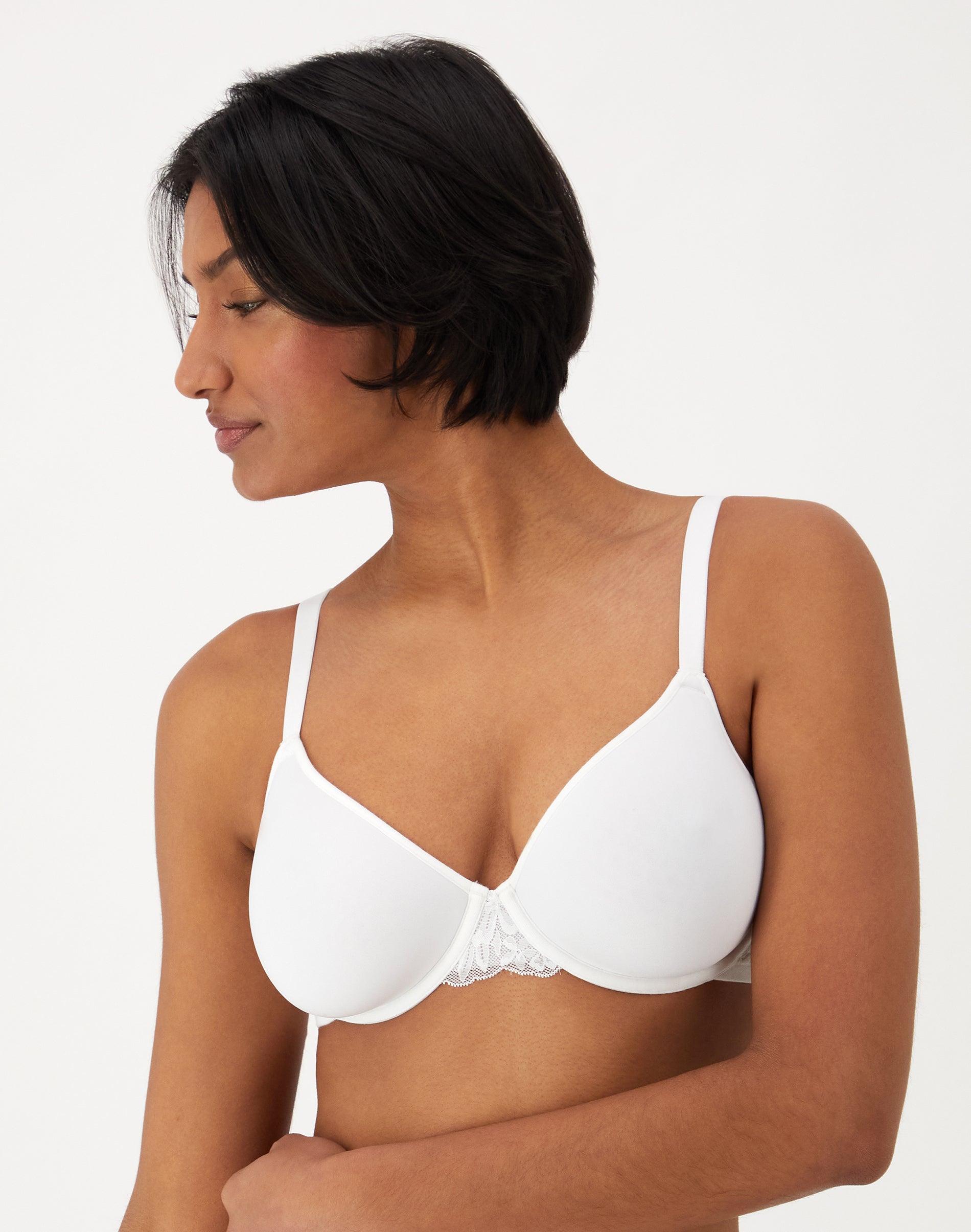 Bali Breathe Lightweight Cotton Modal T-Shirt Bra White 36C Women’s