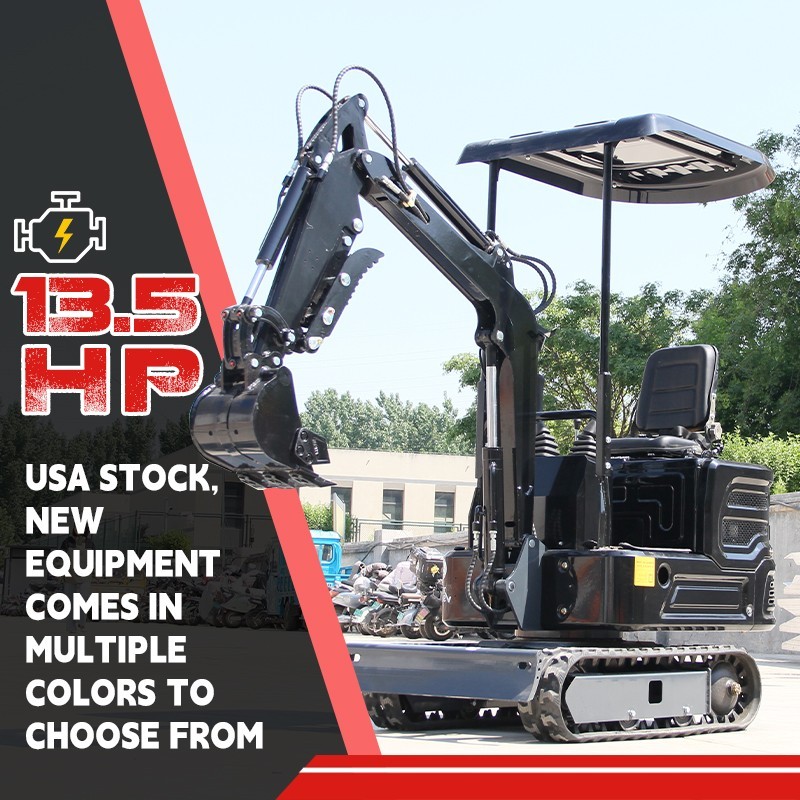 Free Shipping Hydraulic Mini Excavator 13.5HP Garden USA Inventory 2000lb EPA
