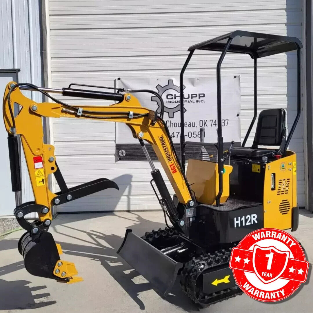 NEW AGT H12R 1 ton 13HP RATO Engine Mini Excavator with Fixed Thumb