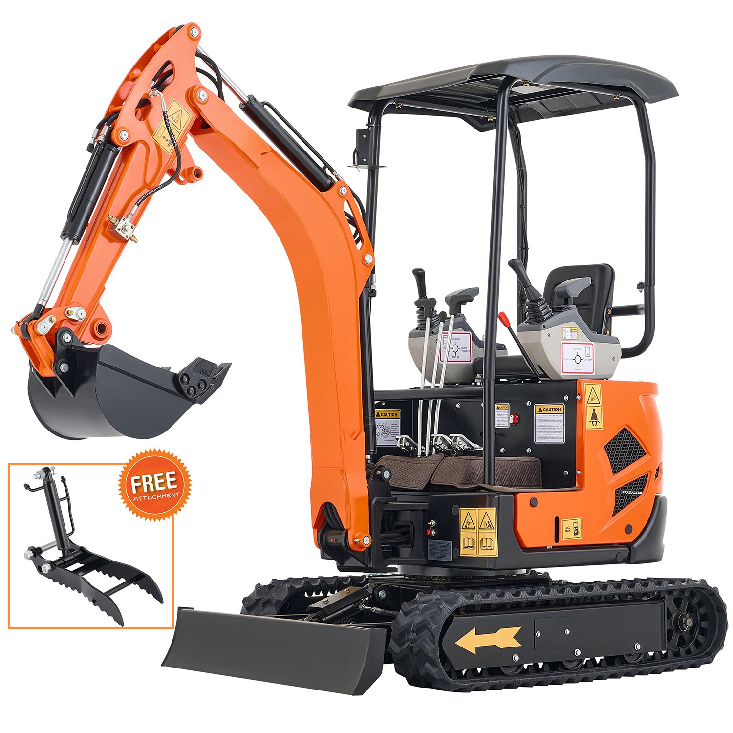 New 4000lbs 23hp Mini Excavator Mini Digger Gas Crawler B & S EPA Engine