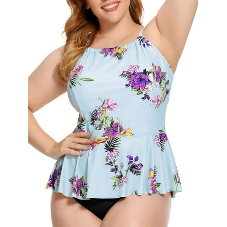 As Rose Rich Women’s Plus Size Swimsuits 2 Piece Bathing Suits, 2X