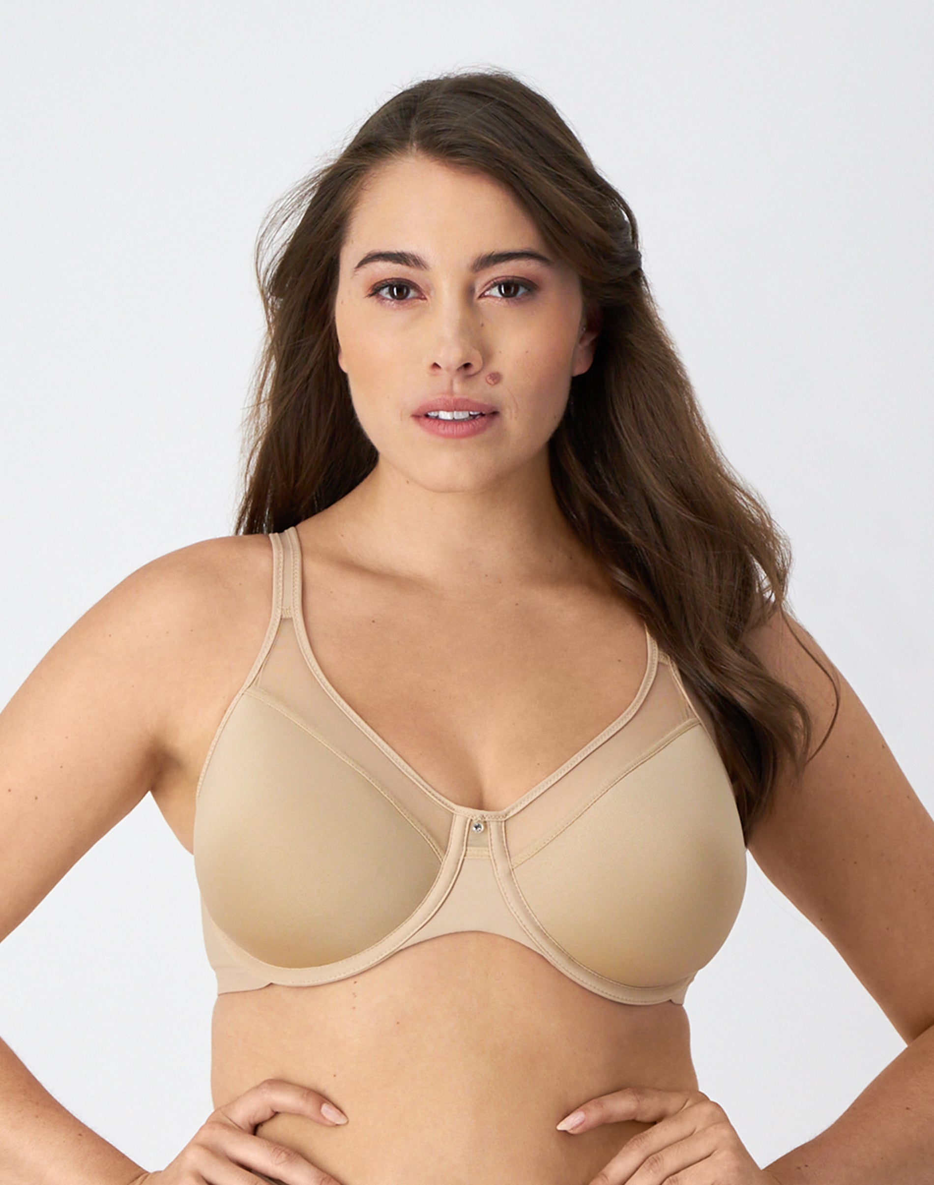 Bali One Smooth U Ultra Light Underwire Bra Nude 38DD Women’s