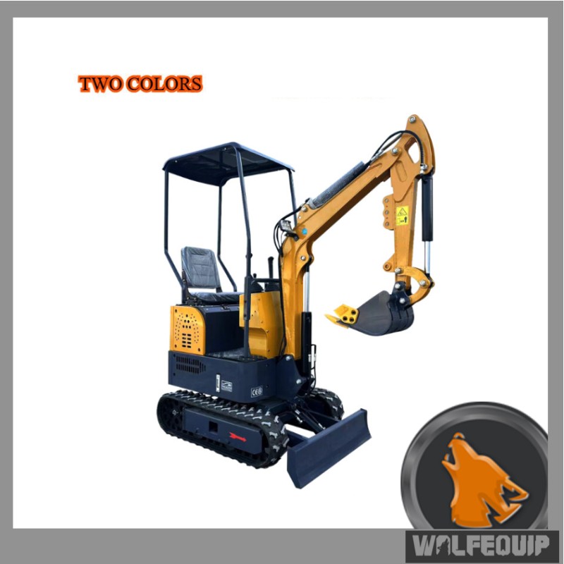 2000lbs Mini Excavator w/ Backhoe Thumb Road Micro Digger Crawler Gasoline EPA