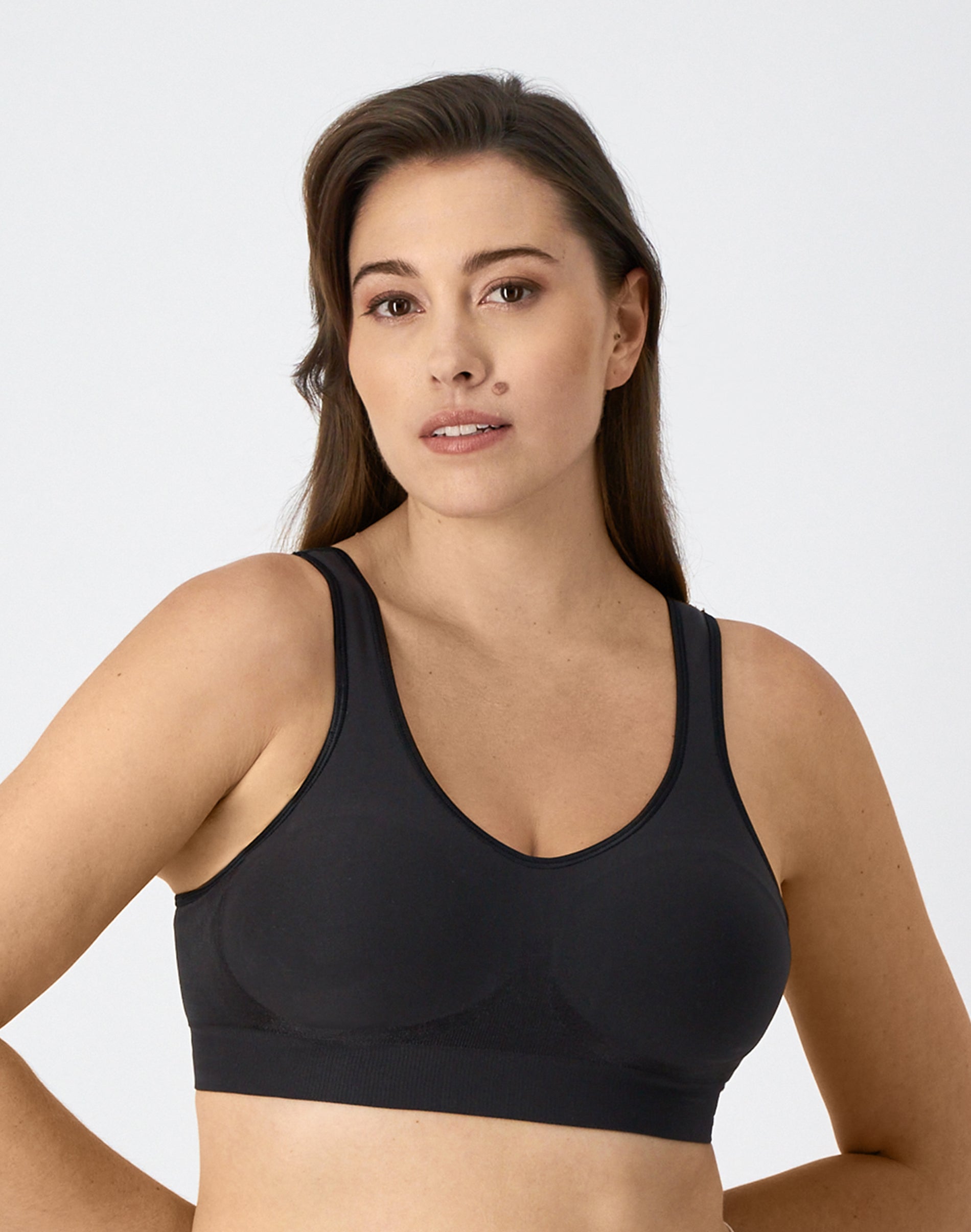 Bali Comfort Revolution ComfortFlex Fit Shaping Wireless Bra Black 2XL Women’s