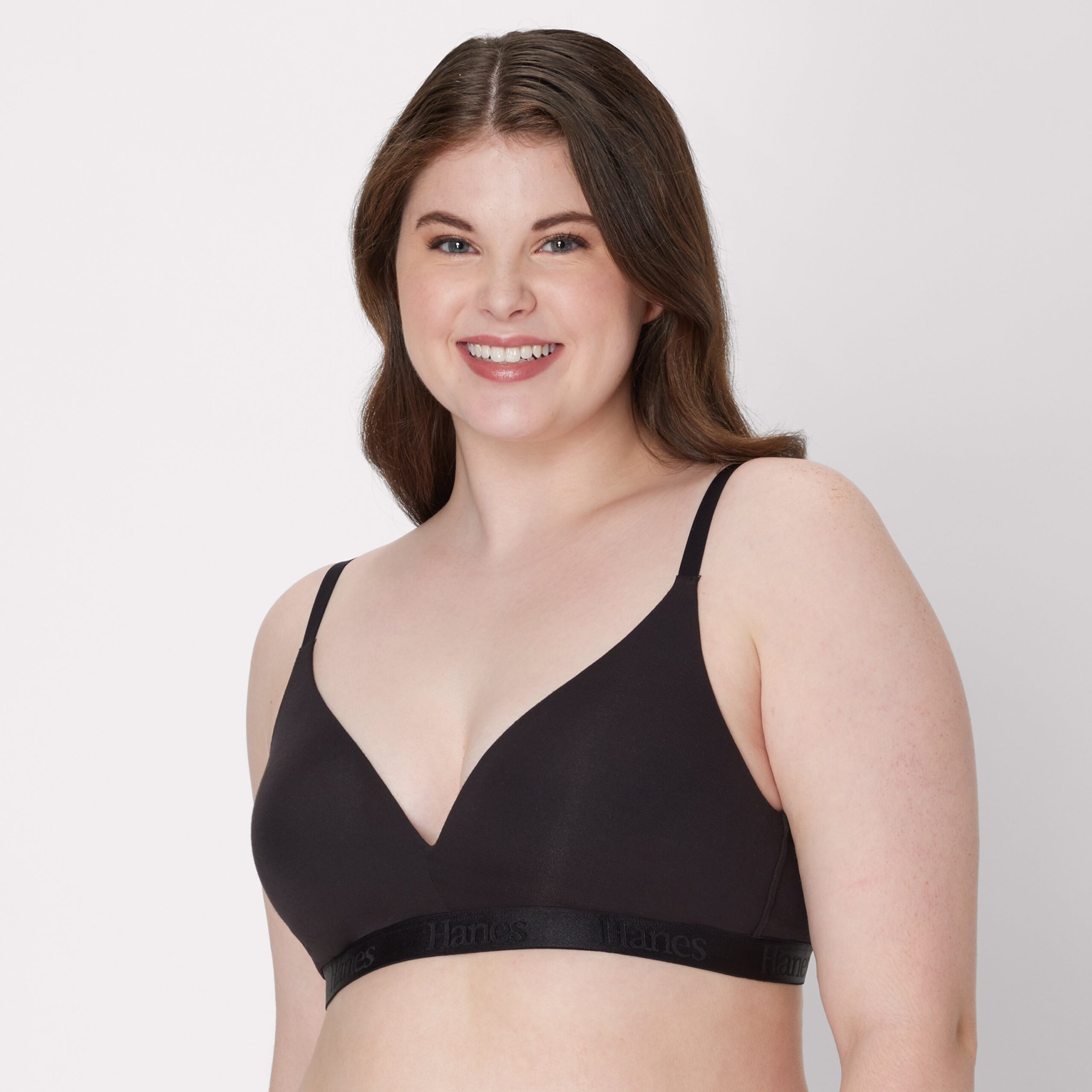 Hanes Originals Women’s SuperSoft Contour T-Shirt Bra Black S