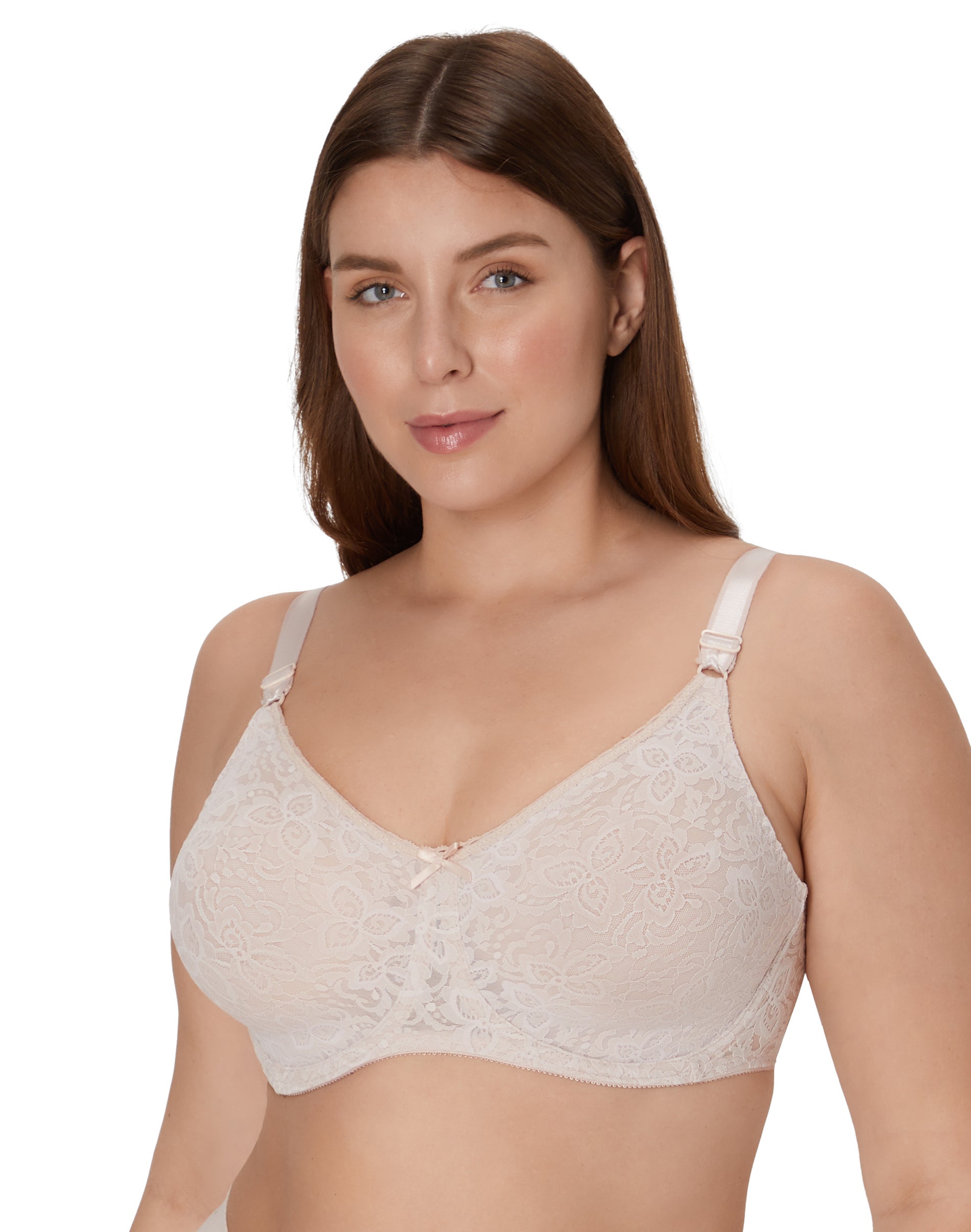 Bali Lace ‘N Smooth Underwire Bra Rose 34DD Women’s
