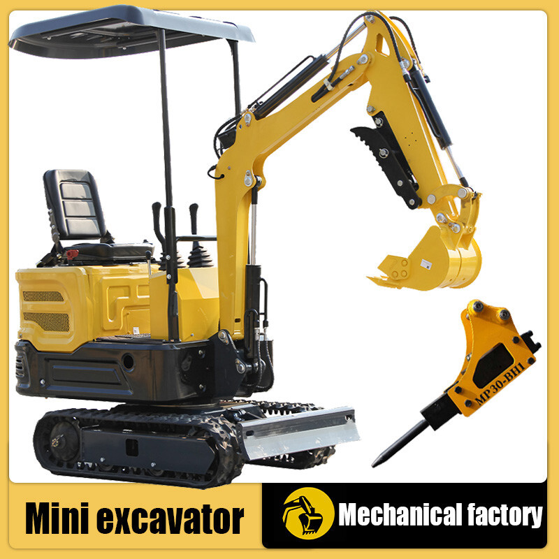FREE SHIP 1TON 2200 lbs 2025 Mini HYDRAULIC Excavator+Attachment 13.5HP US Stock