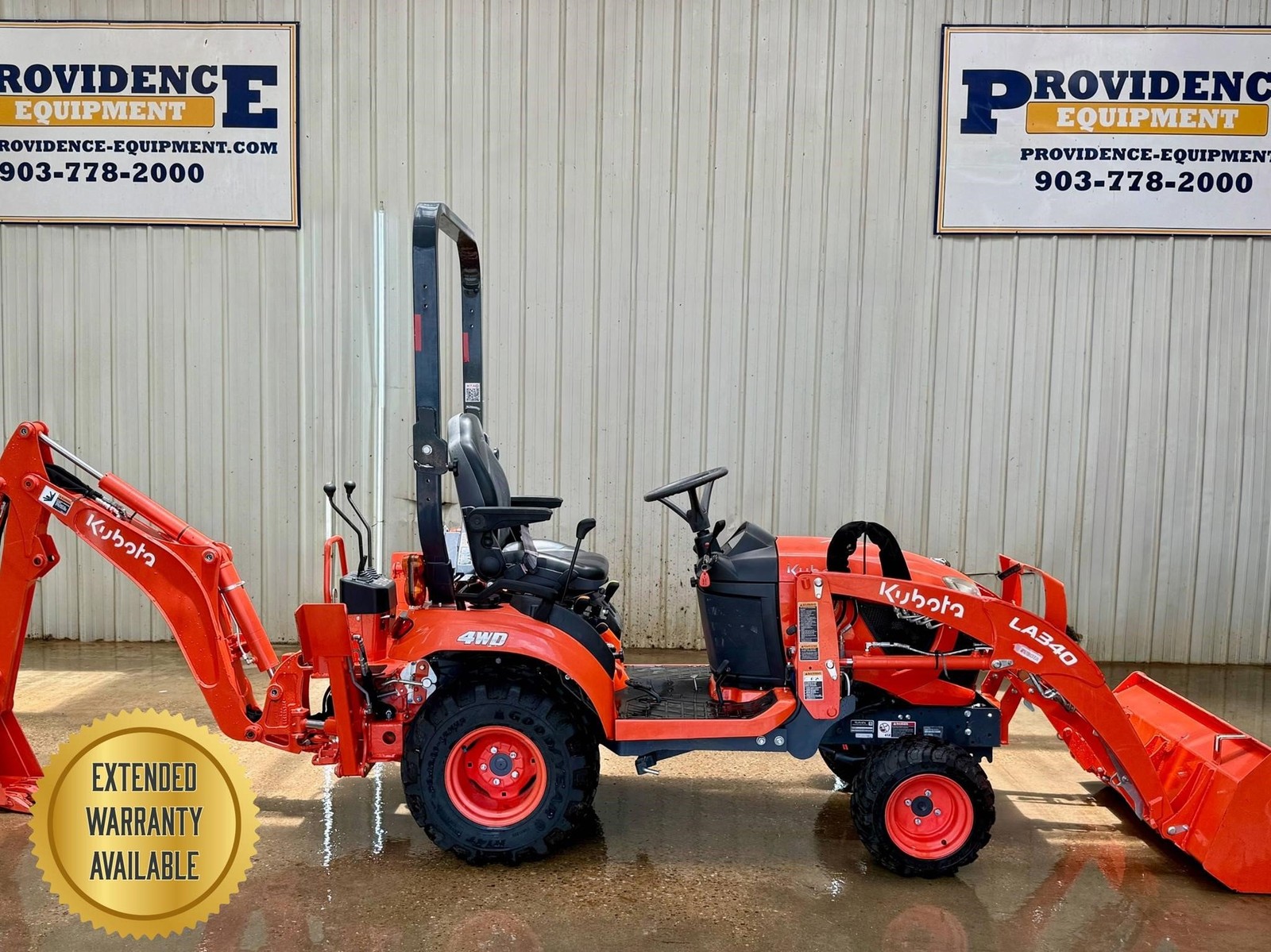 2024 KUBOTA BX23S 4X4, OROPS LOADER BACKHOE TRACTOR WITH MANUAL BACKHOE