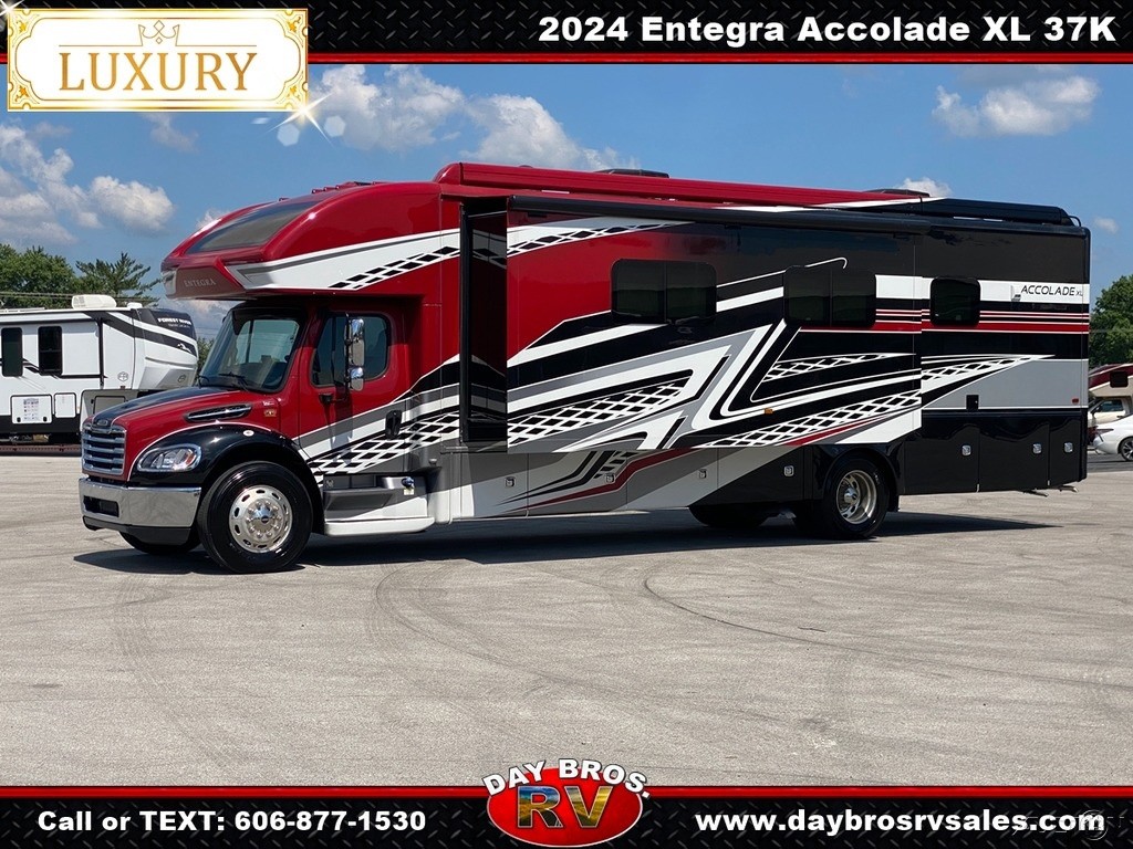 24 Entegra Accolade XL 37K Super C RV Luxury Diesel Motorhome Camper Coach W/D