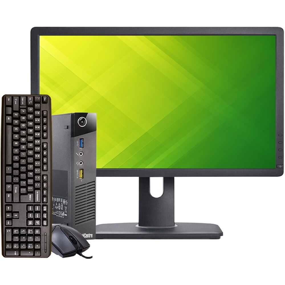 Lenovo Desktop Computer Mini Pc 23″ LCD 8GB 1TB HDD Windows 10 Wi-Fi