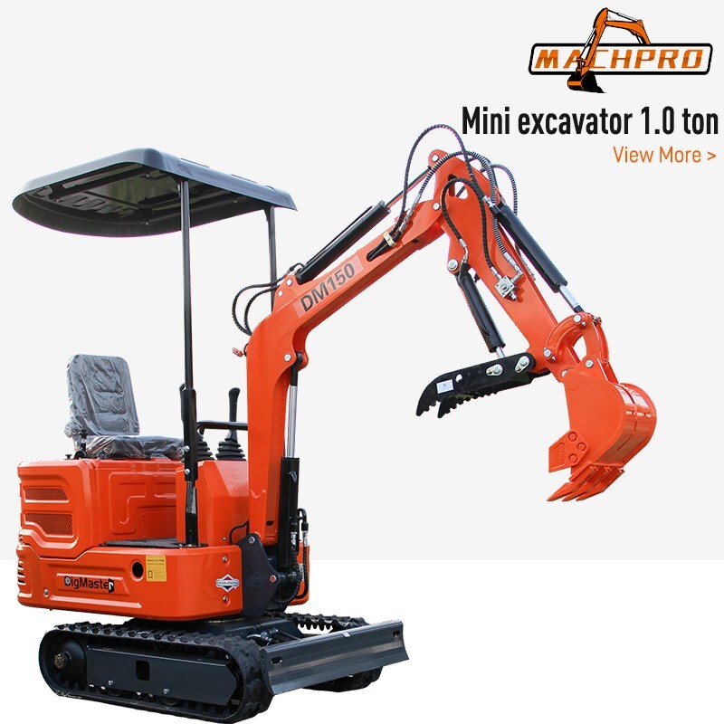 PICK UP Mini Excavator 1 Ton Digger 13.5hp Gas Tracked Crawler B&S EPA Engine