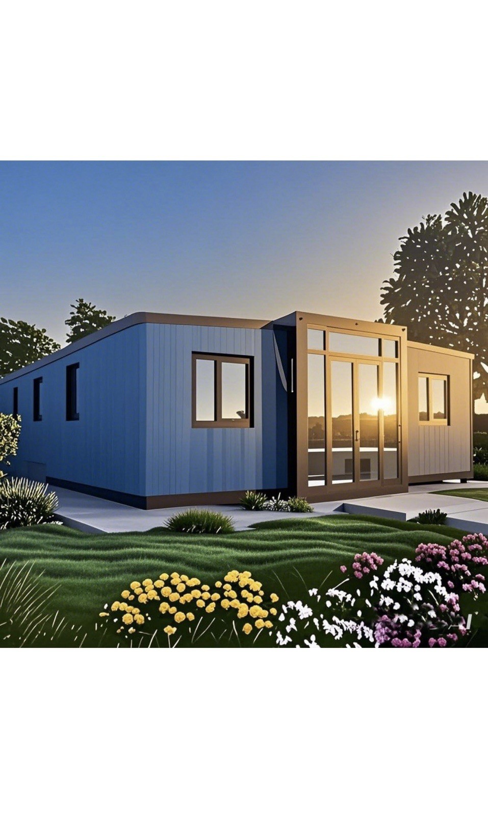 40FT Tiny House to Live in,Portable Prefab House 3 Bed 1 Bath 1 Kitchen NEW