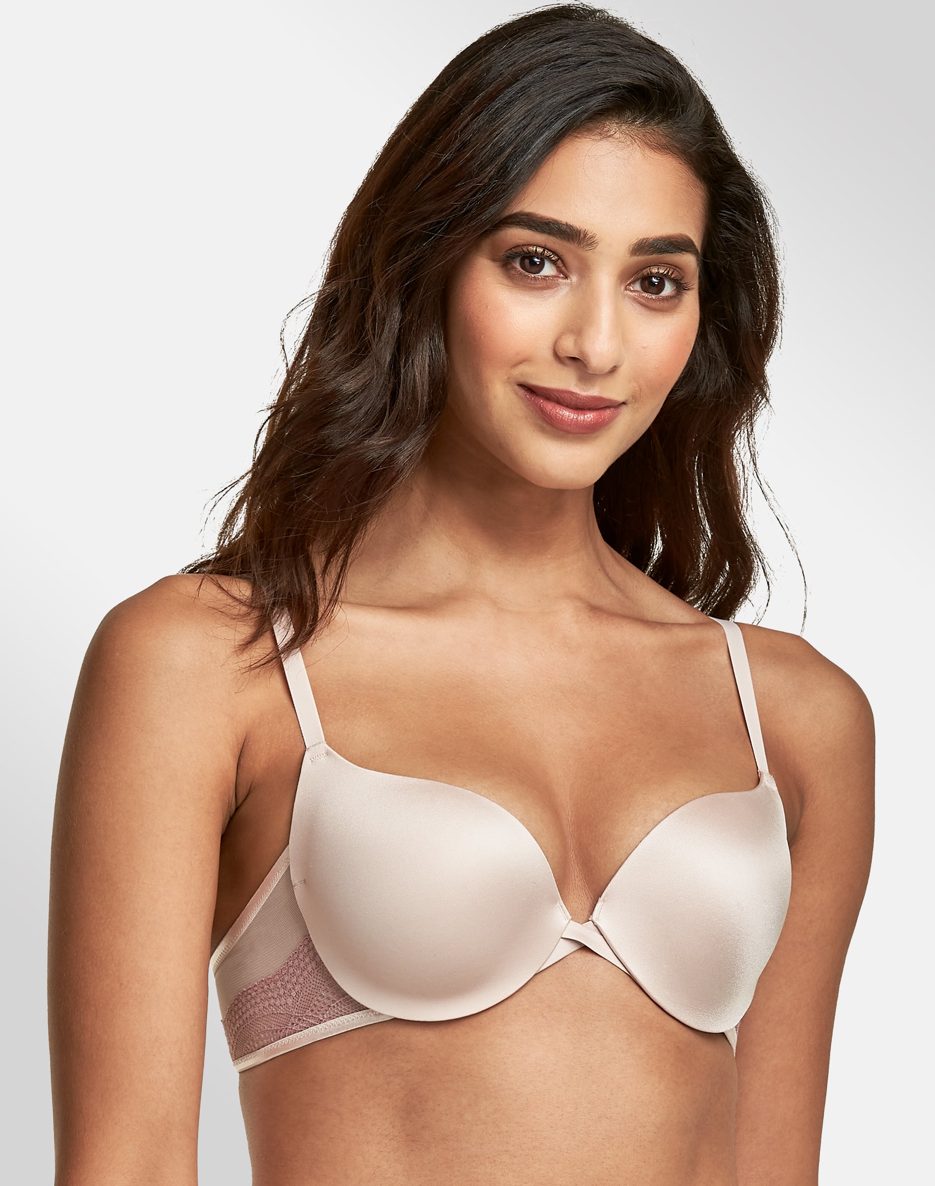 Maidenform Push Up & In Underwire Bra Sandshell w/Honey Blush Beige 32B Women’s