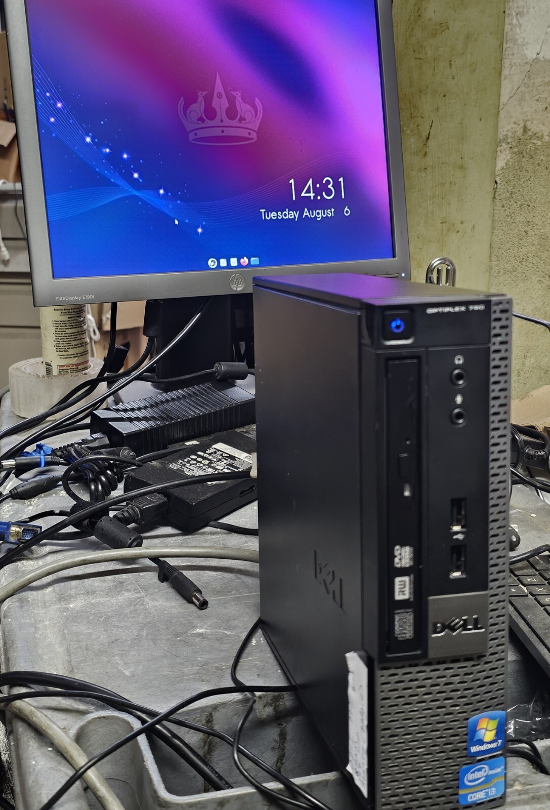 Dell Optiplex 790 SFF/Core i3/128GB SSD 8GB RAM/Video/Pwr Cords/Linux Budgie OS