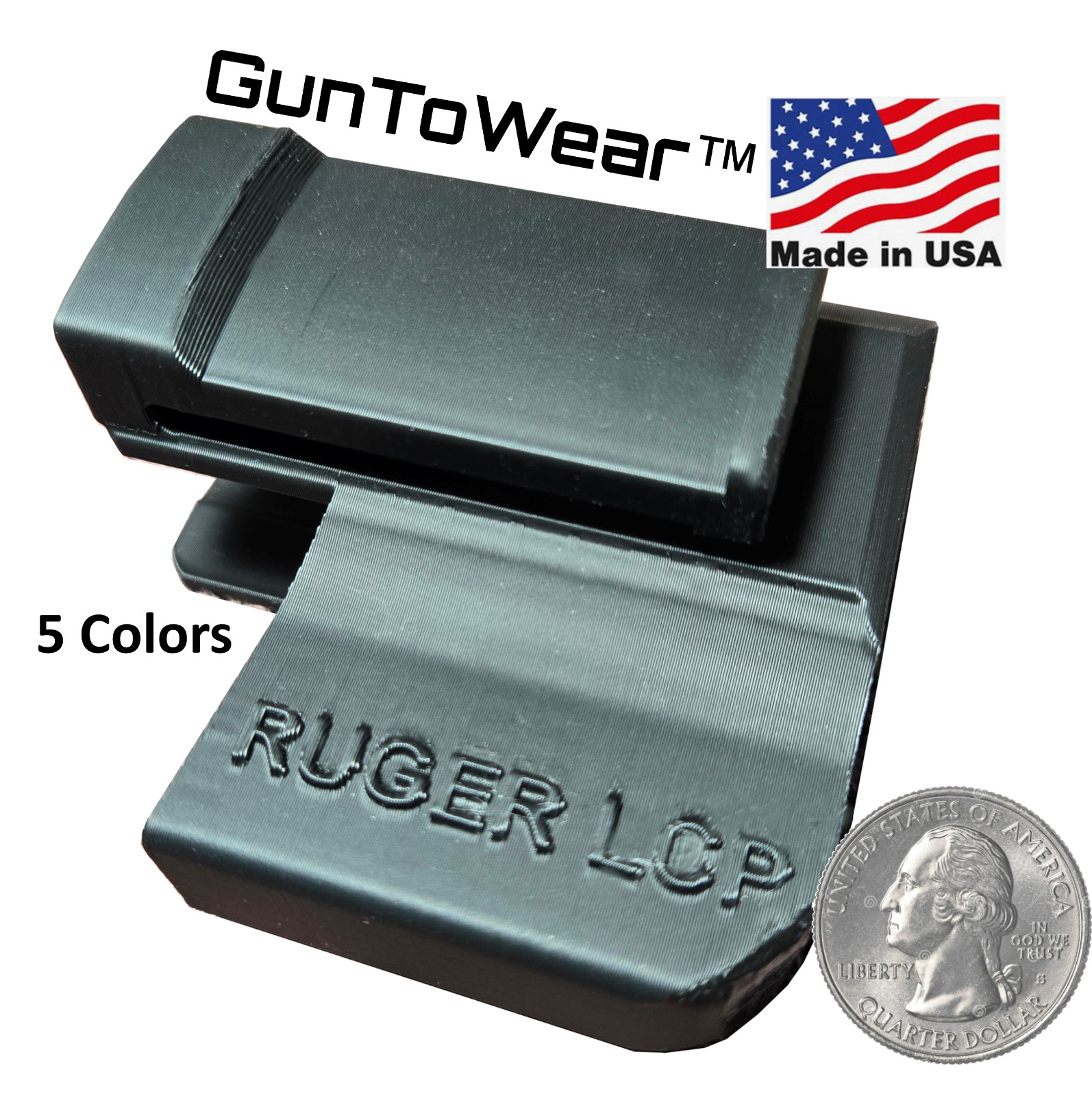 Ruger 380 LCP, LCP II LCP II 22LR LCP MAX Holster IWB In Waistband conceal carry