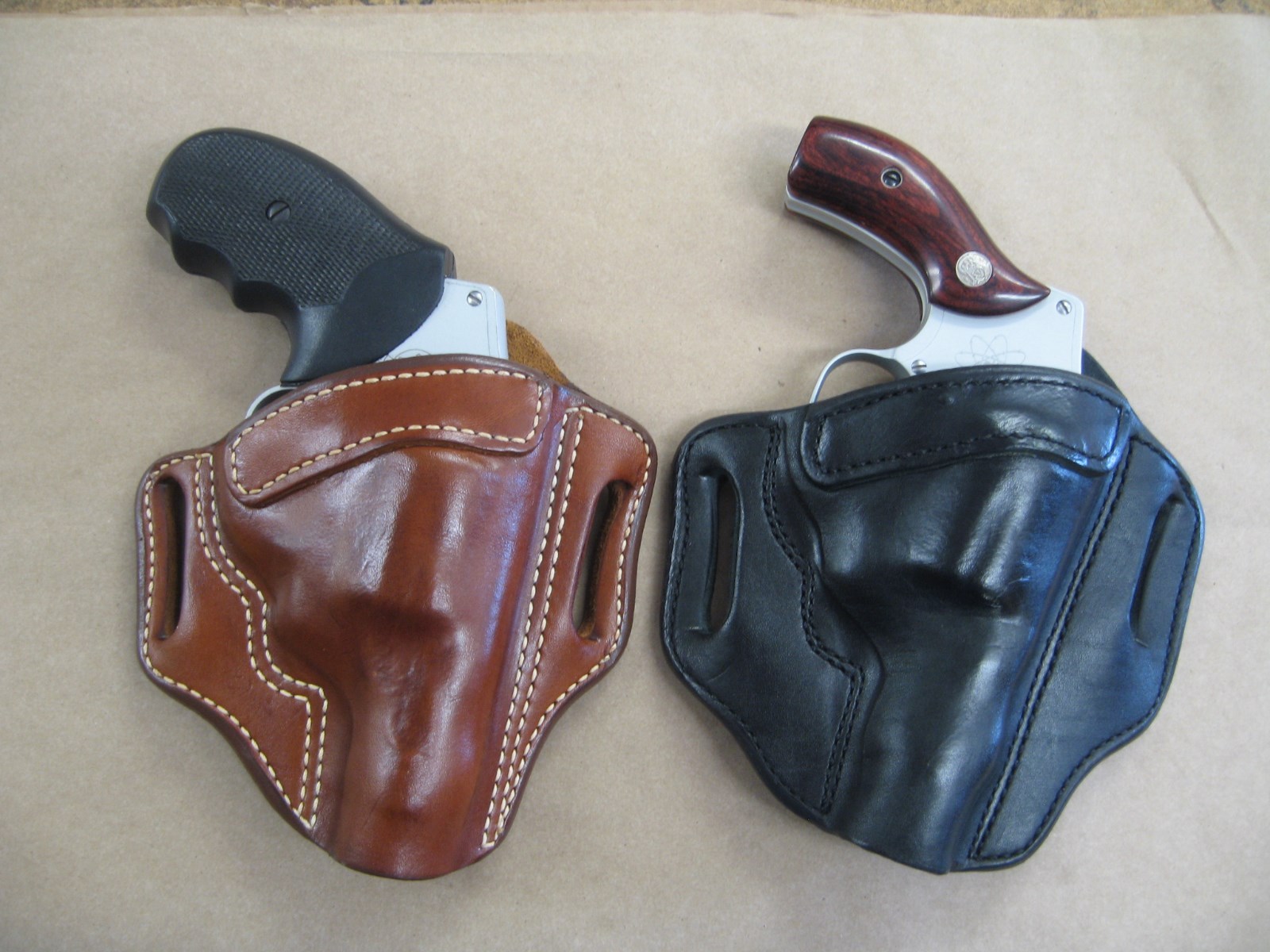 Azula Leather OWB 2 Slot Pancake Belt Holster CCW For…Choose Gun & Color – B
