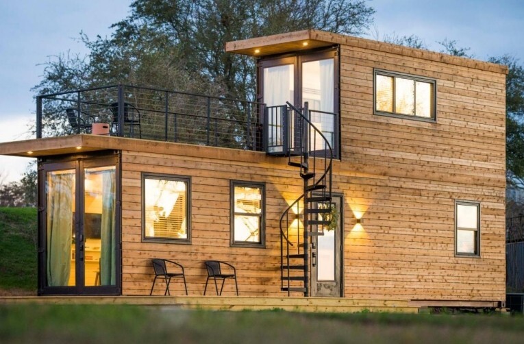 GORGEOUS 2-STORIED 2 BED 2 BATHROOM TINY HOUSE W/ BALCONY PRE-ASSEMBLED