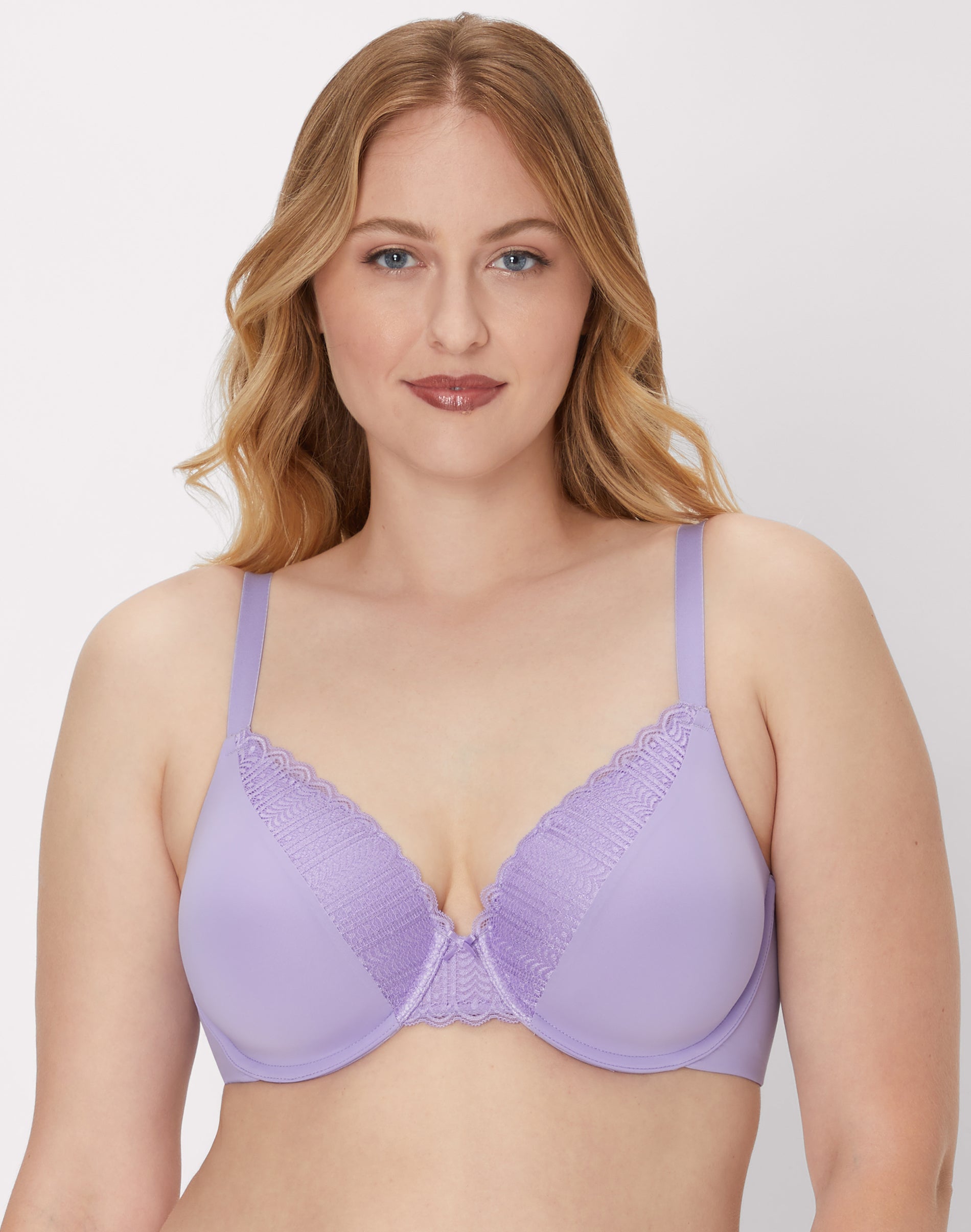 Maidenform Comfort Devotion Convertible Underwire Bra, Full Coverage Salty Purple 36D Women’s