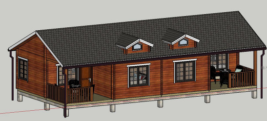 Mummy Brown TINY HOME CABINS Duplex FOR YOUR PREPPED PROPERTY- RUSTIC CABINS