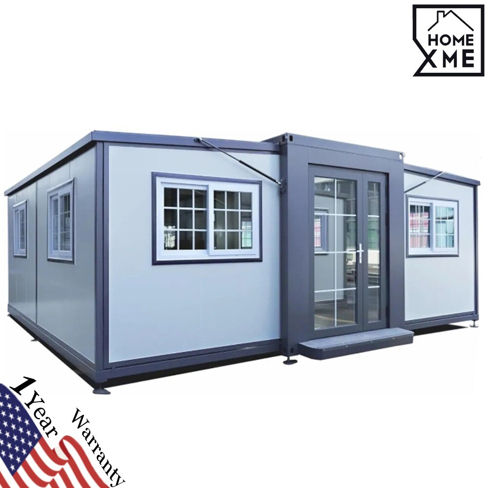 13X20ft Mobile Expandable Prefab House Prefabricated Tiny Home w/Bathroom Shower