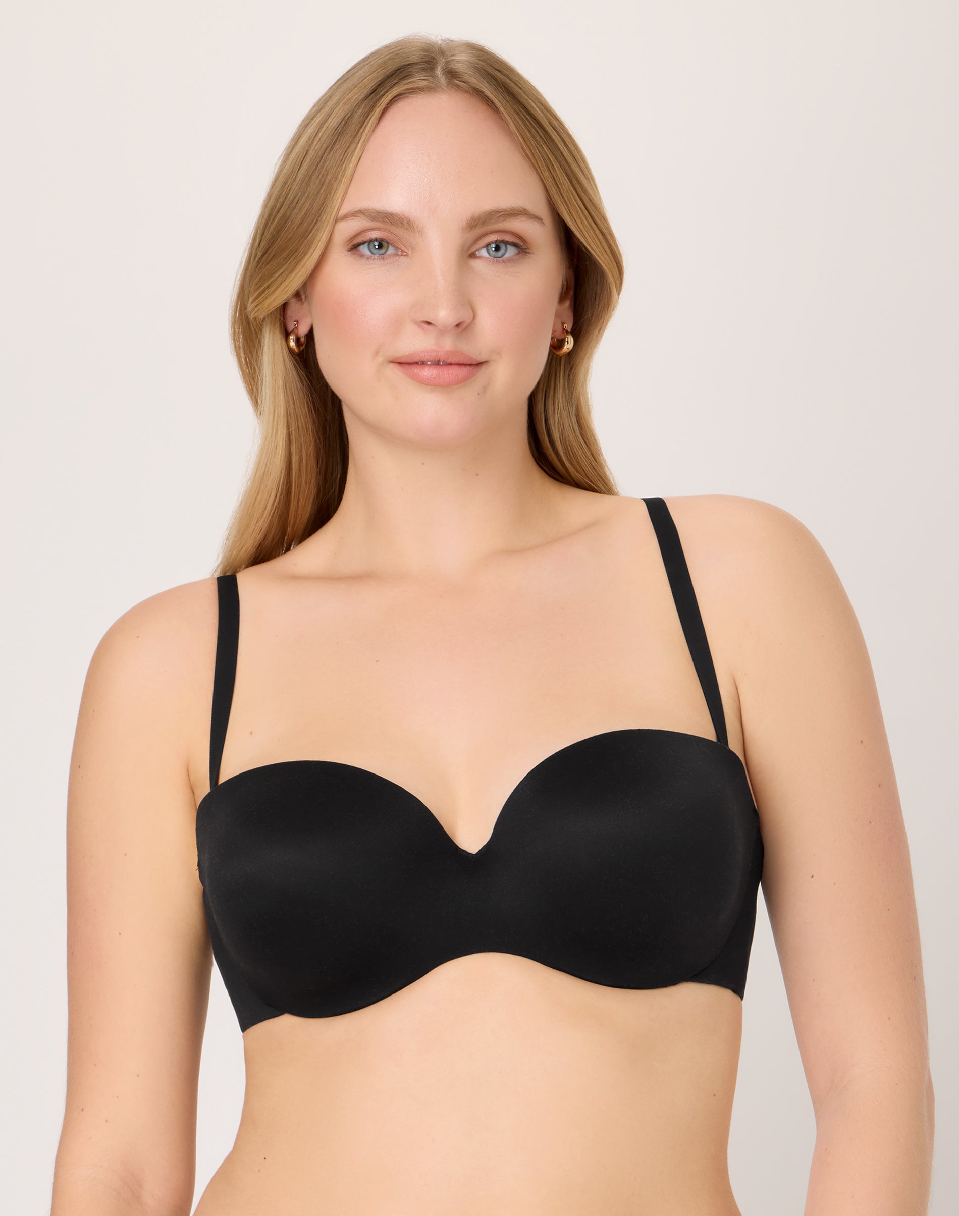 Maidenform Custom Lift Strapless Underwire Bra Black 38D Women’s