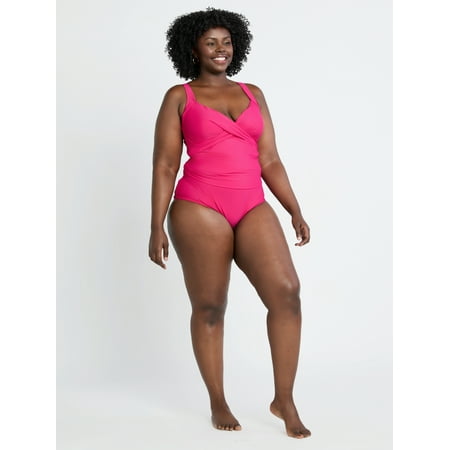 Time and Tru Women’s and Women’s Plus High Waist Bikini Bottoms, Sizes XS-3X