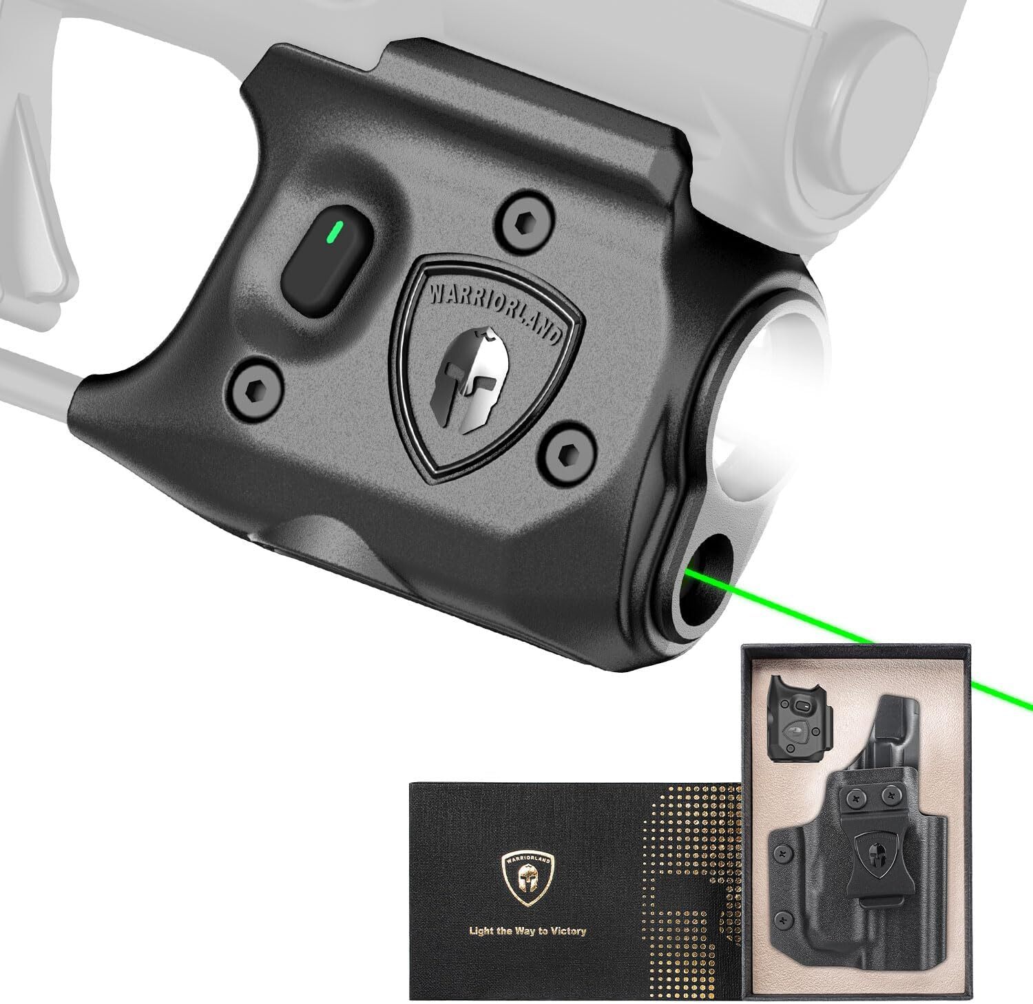 150-Lumen Pistol Light Laser & Holster Fit Springfield Hellcat 3″ Micro-Compact