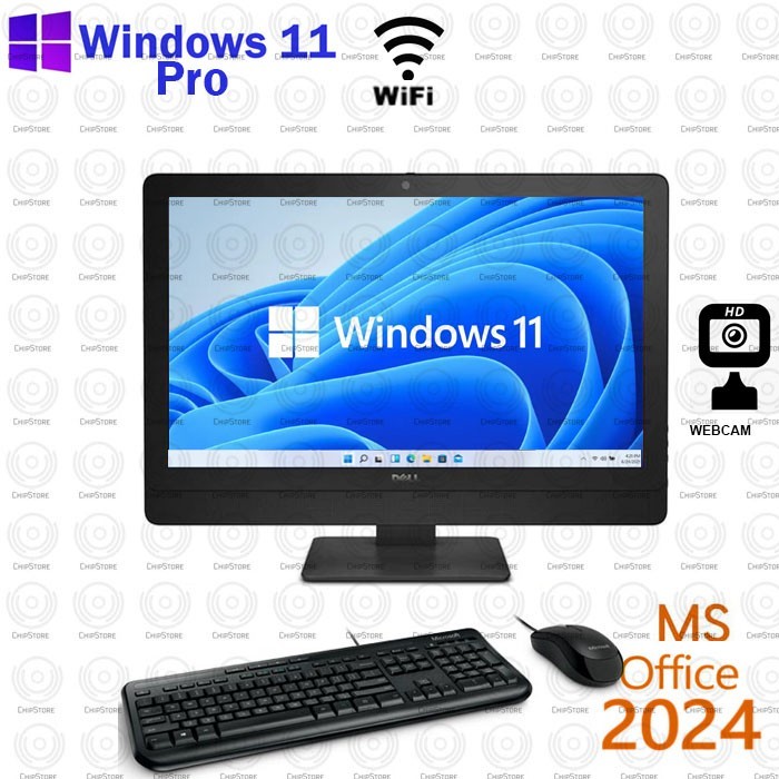 Dell OptiPlex 3030 AIO Core i5 20″ 16GB RAM 512GB SSD Windows 11 Pro Office 2024