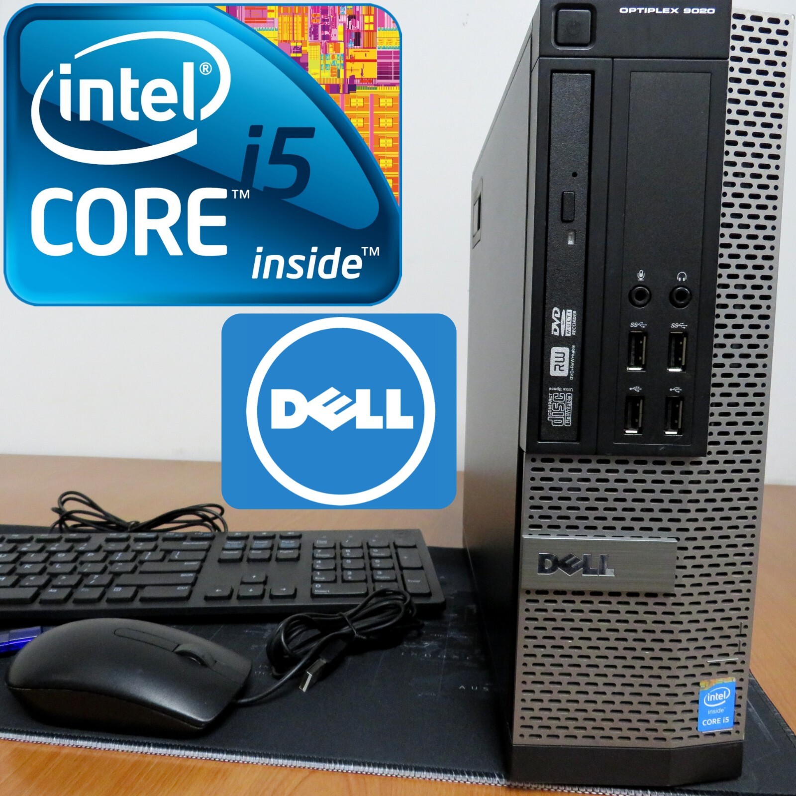Dell OptiPlex 9020 (SFF) w/Core i5-4590 / 16GB RAM / 240 GB SSD / 1 TB HD / WiFi