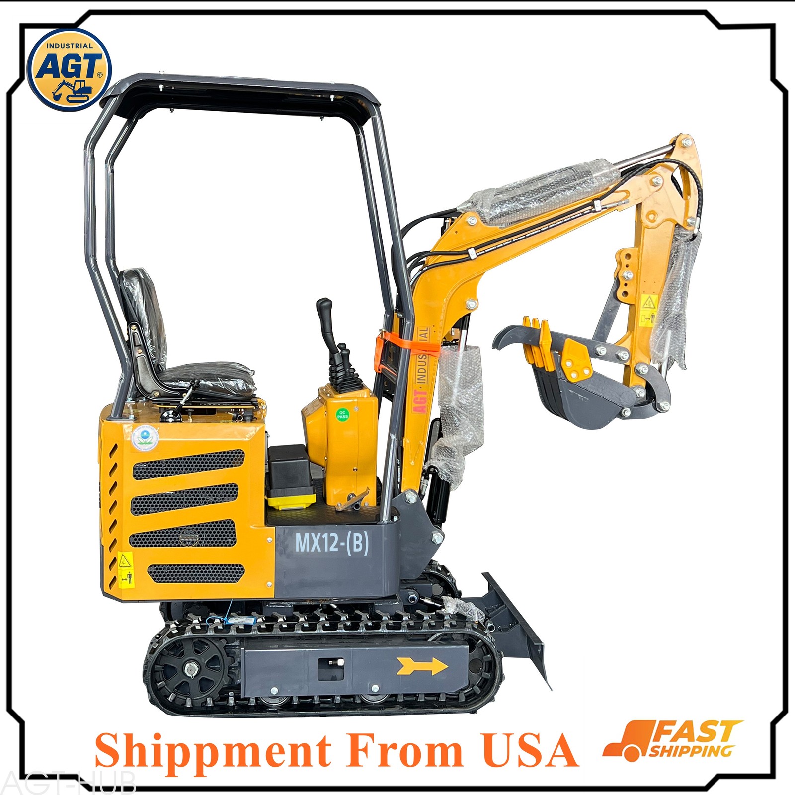 AGT Mini Excavator Compact Design Durable Construction Equipment  MX12-B