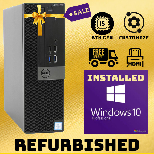 Fast Dell Desktop Computer SFF i5 6th Gen | 8GB | 1TB HDD | Windows 10 Pro