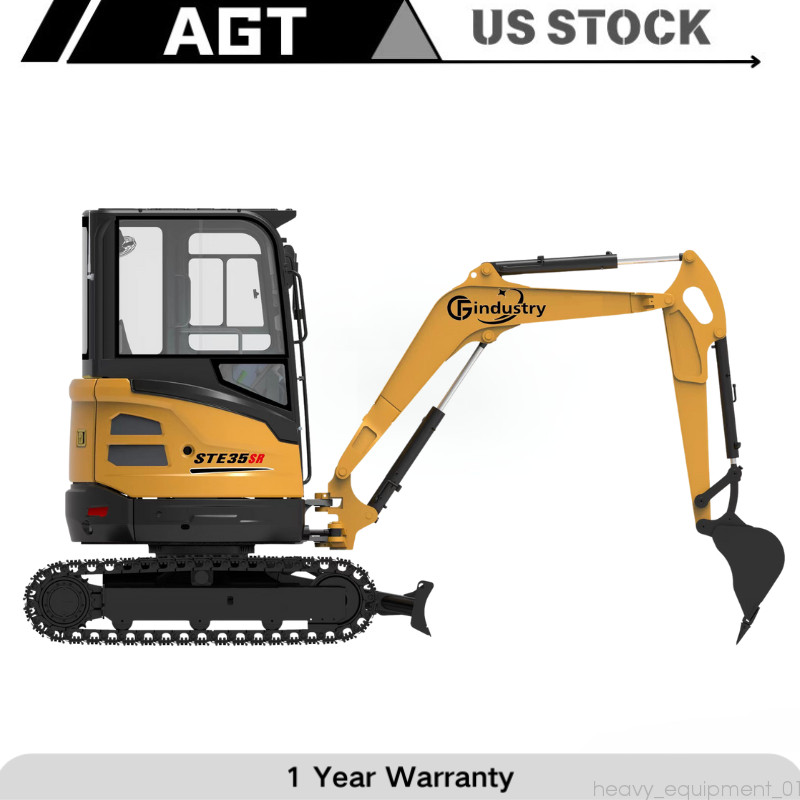 AGT Mini Excavator 2.8Ton EPA Diesel Engine Tracked Crawler STE35SR