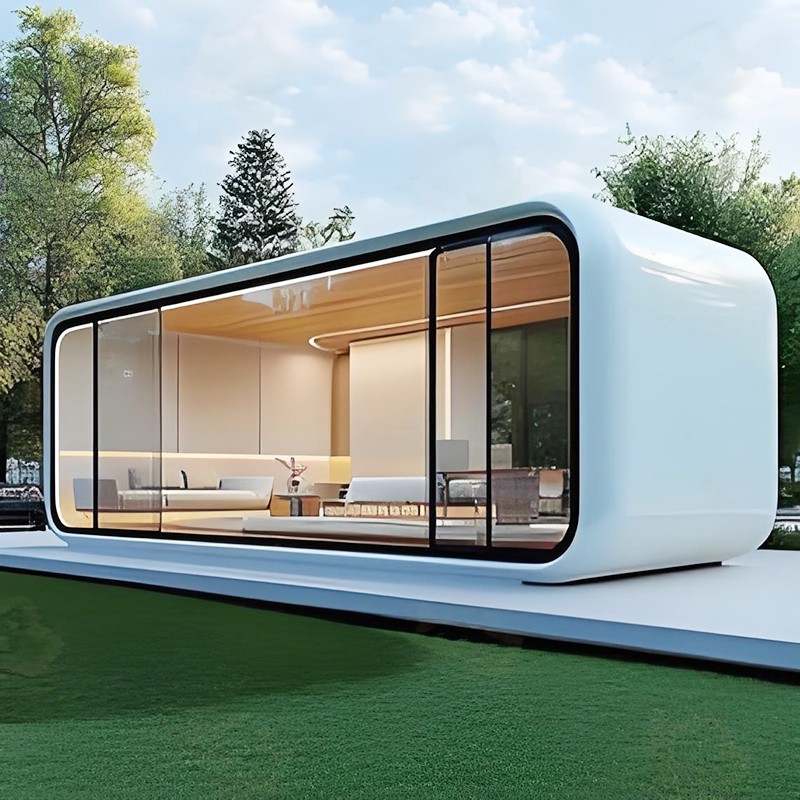 High Quality Capsule Mobile Office Beach Prefab Tiny House