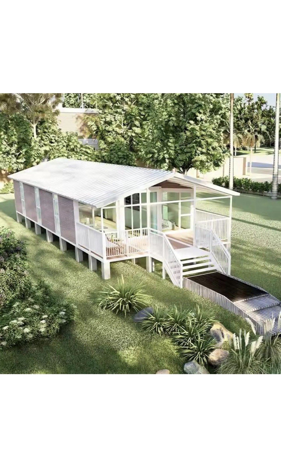 40FT Tiny House to Live in,Portable Prefab House 3 Bed 1 Bath 1 Kitchen NEW