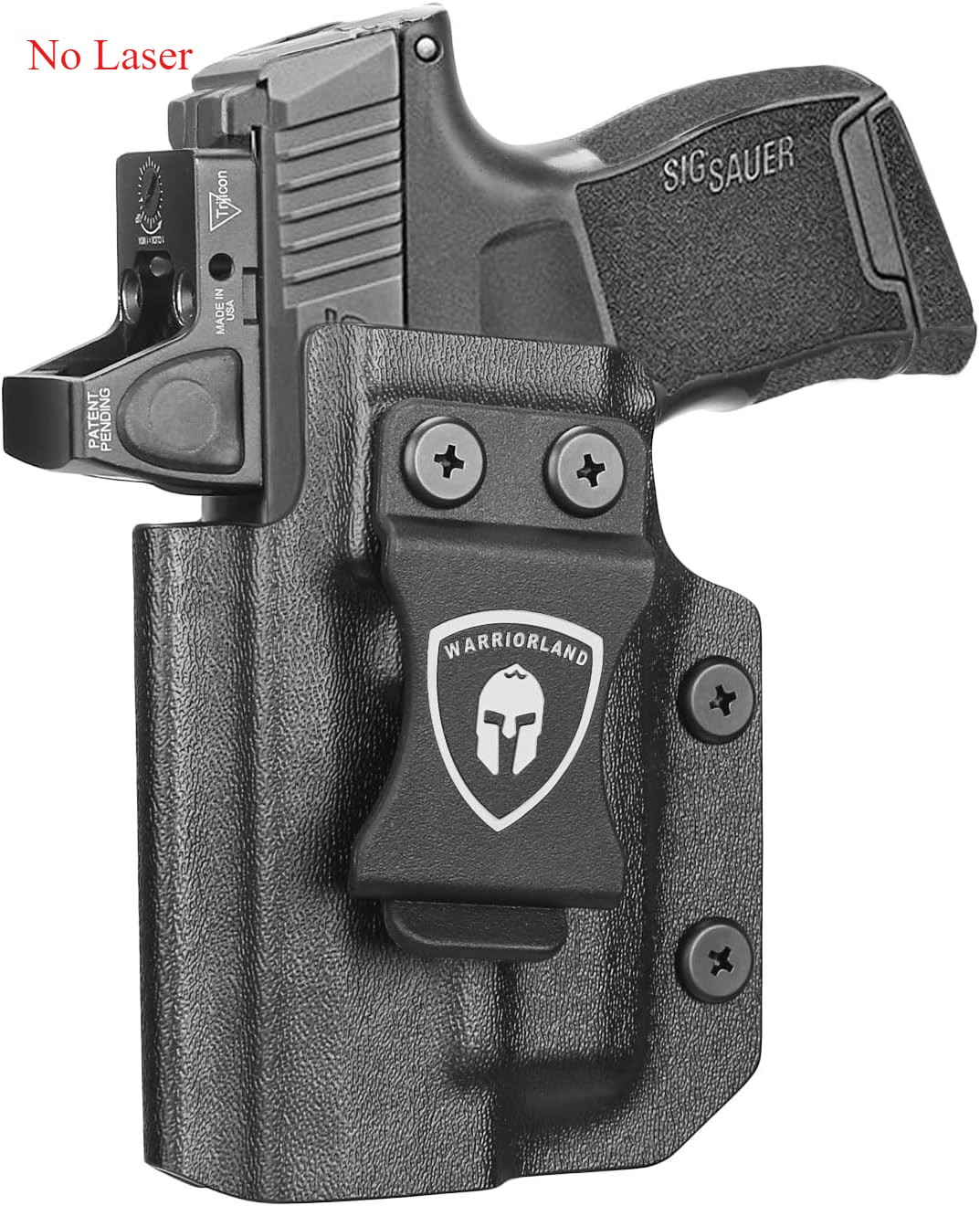 IWB Holster For Sig P365/P365XL with WARRIORLAND WLS-103/103G Mounted,Left Hand