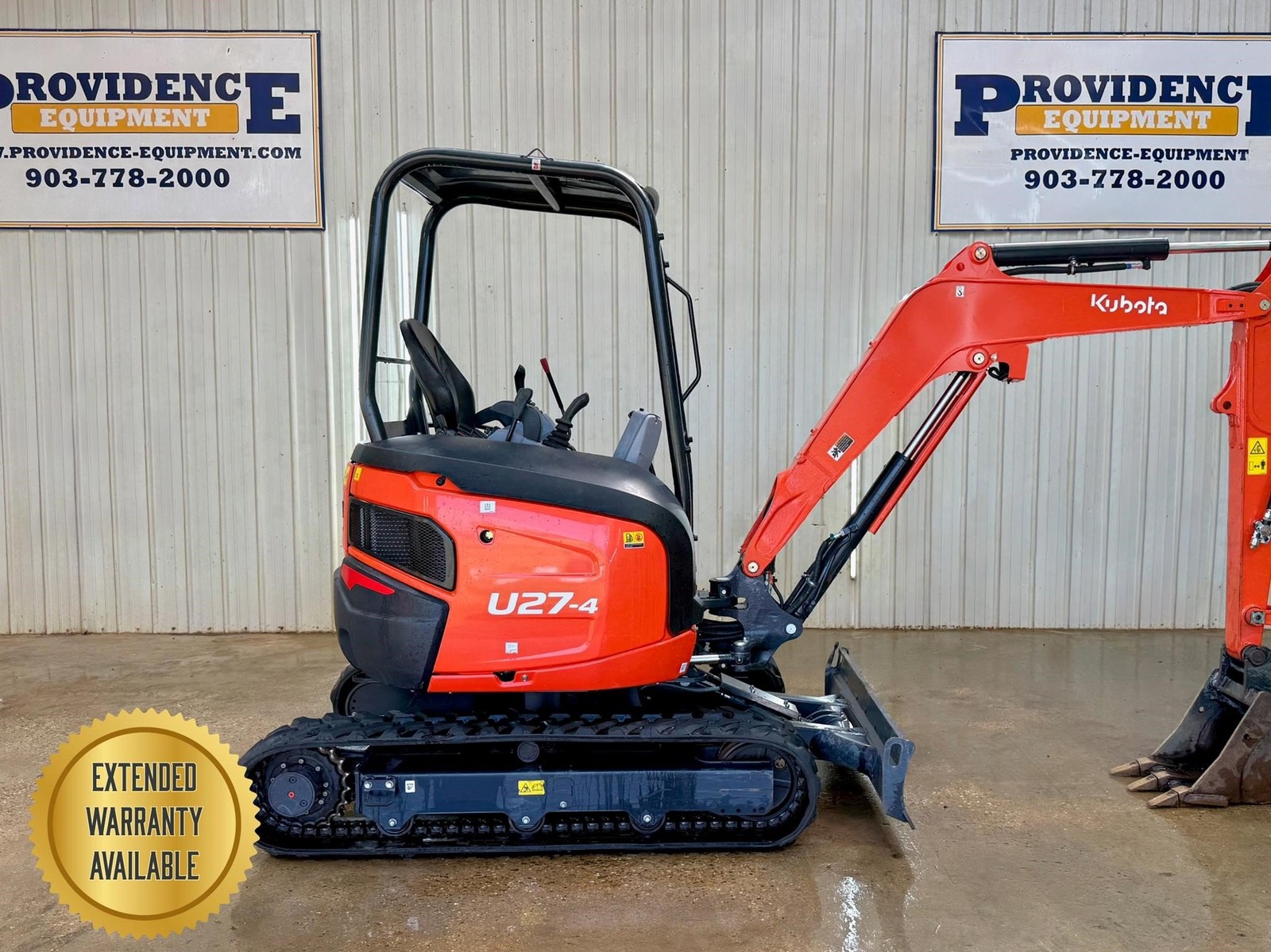 2023 KUBOTA U27-4 OROPS STRAIGHT BLADE THUMB MINI COMPACT TRACK EXCAVATOR