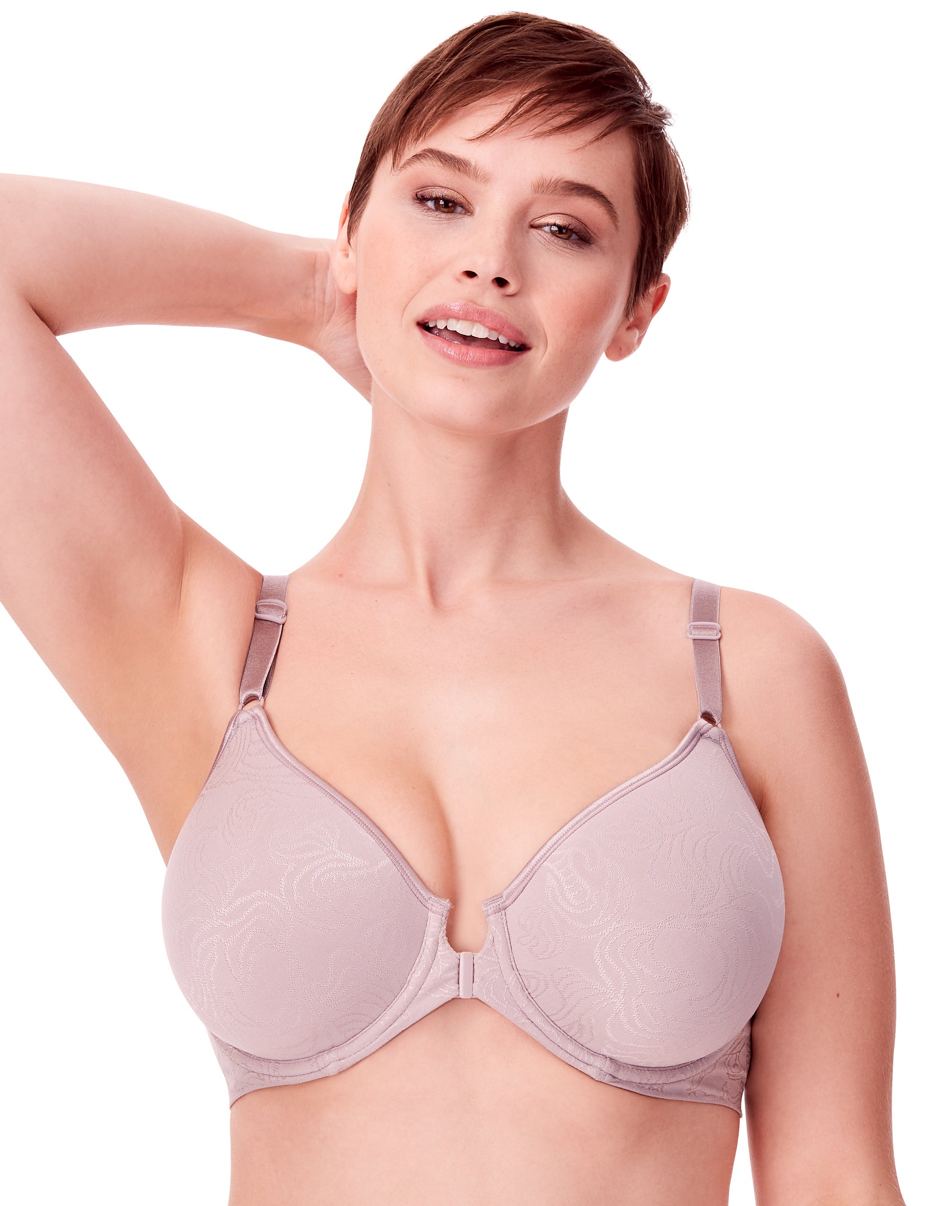 Bali Comfort Revolution Front Close Shaping Underwire Bra Warm Steel 36B Women’s