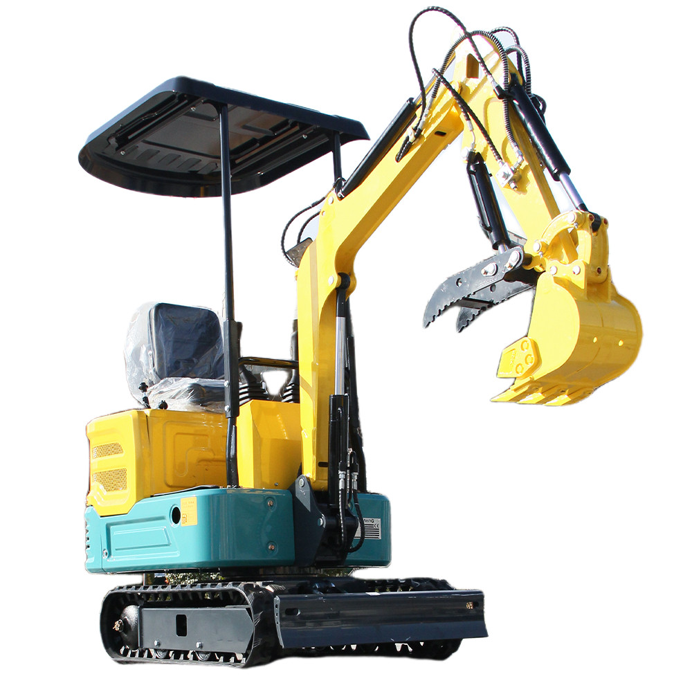 FREE SHIP Mini Excavator 1 Ton Digger 13.5hp Gas Tracked + Hydraulic Thumb EPA
